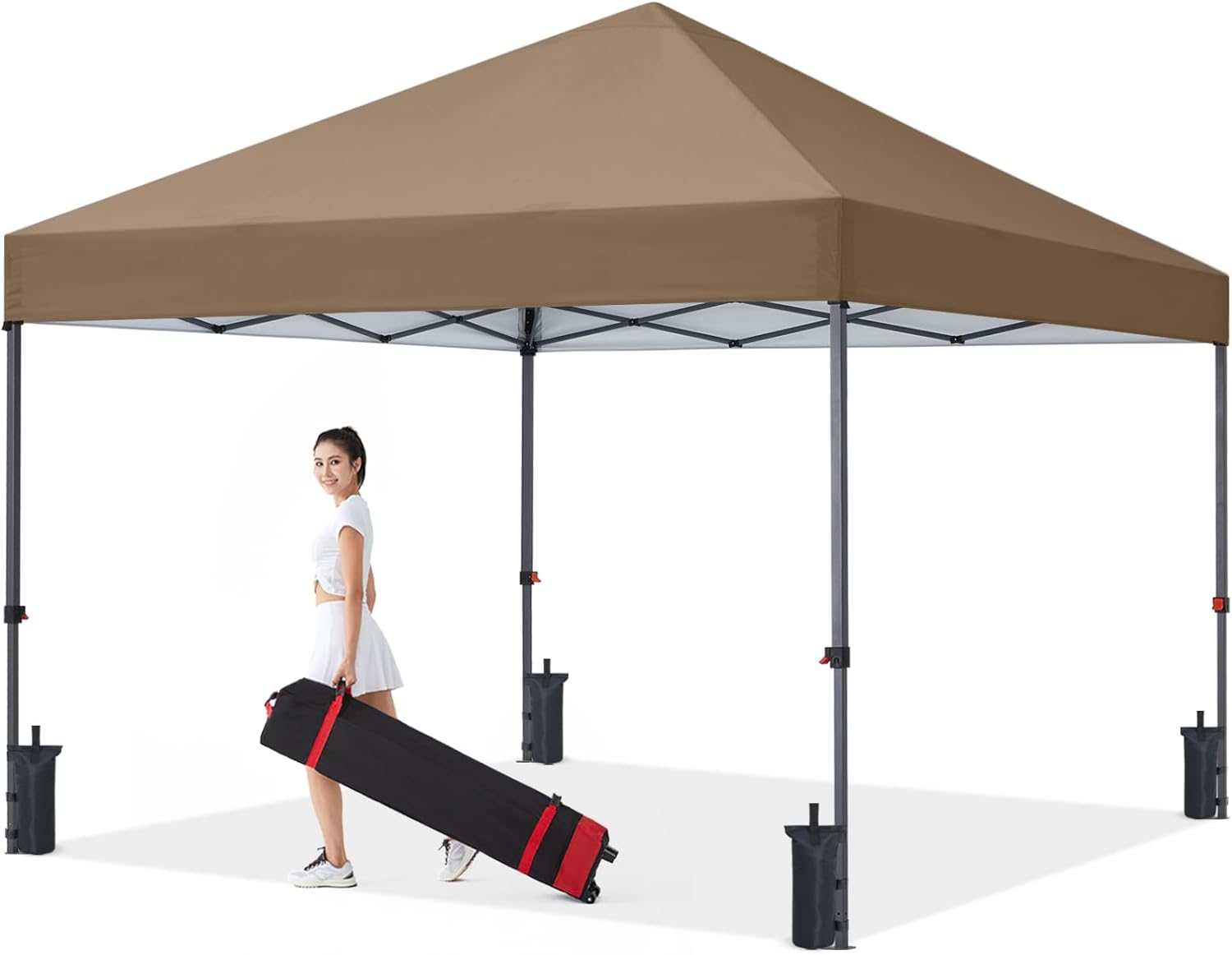 Tienda de campaña con toldo | Fácil instalación | Portátil 3x3 mt