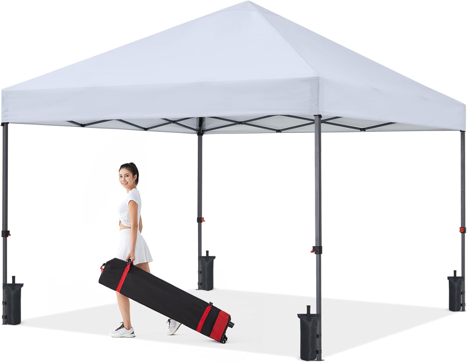 Tienda de campaña con toldo | Fácil instalación | Portátil 3x3 mt