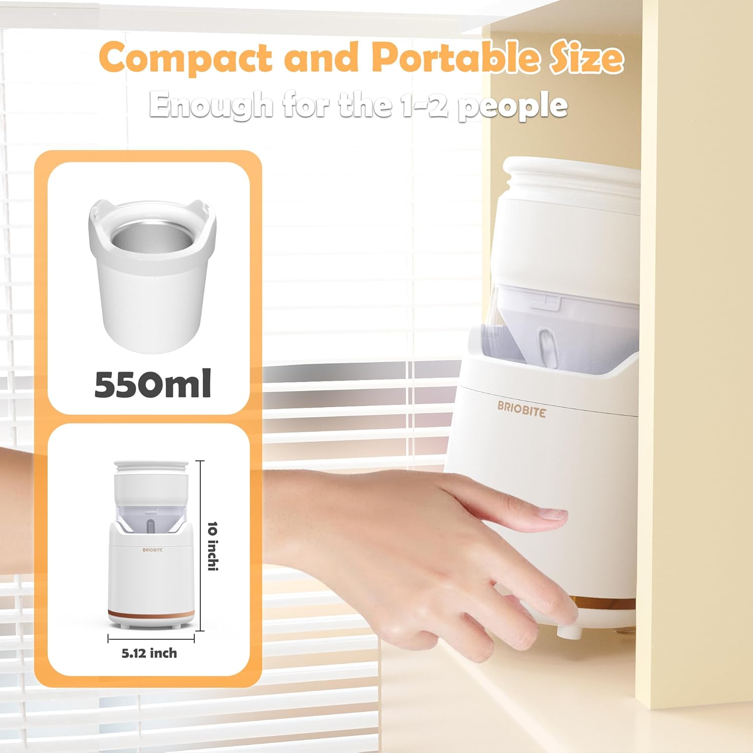 Máquina Helados Recargable | 1-2 Porciones