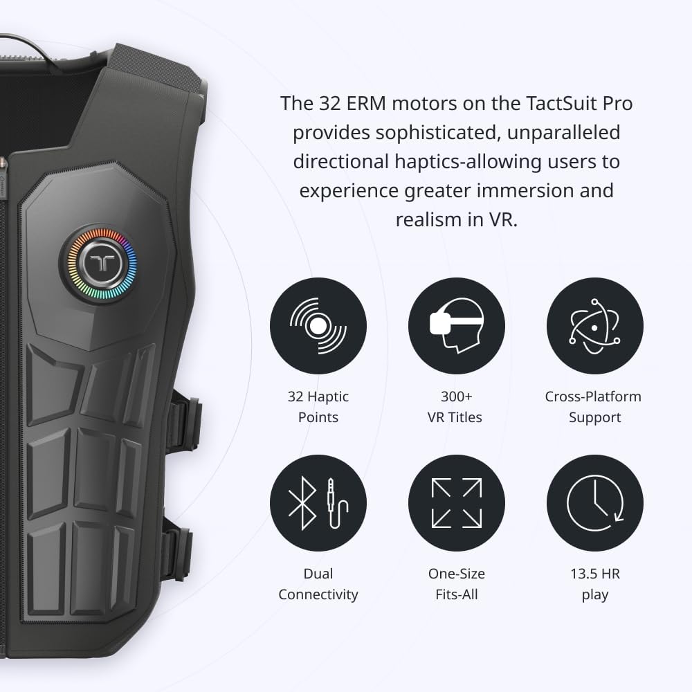 Chaleco Háptico Inmerivo - TactSuit PRO