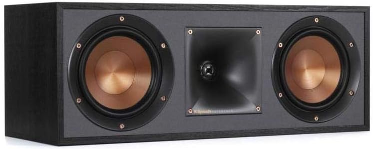 Klipsch R-52C | Parlante central Hi-Fi | Home-Theater | Negro