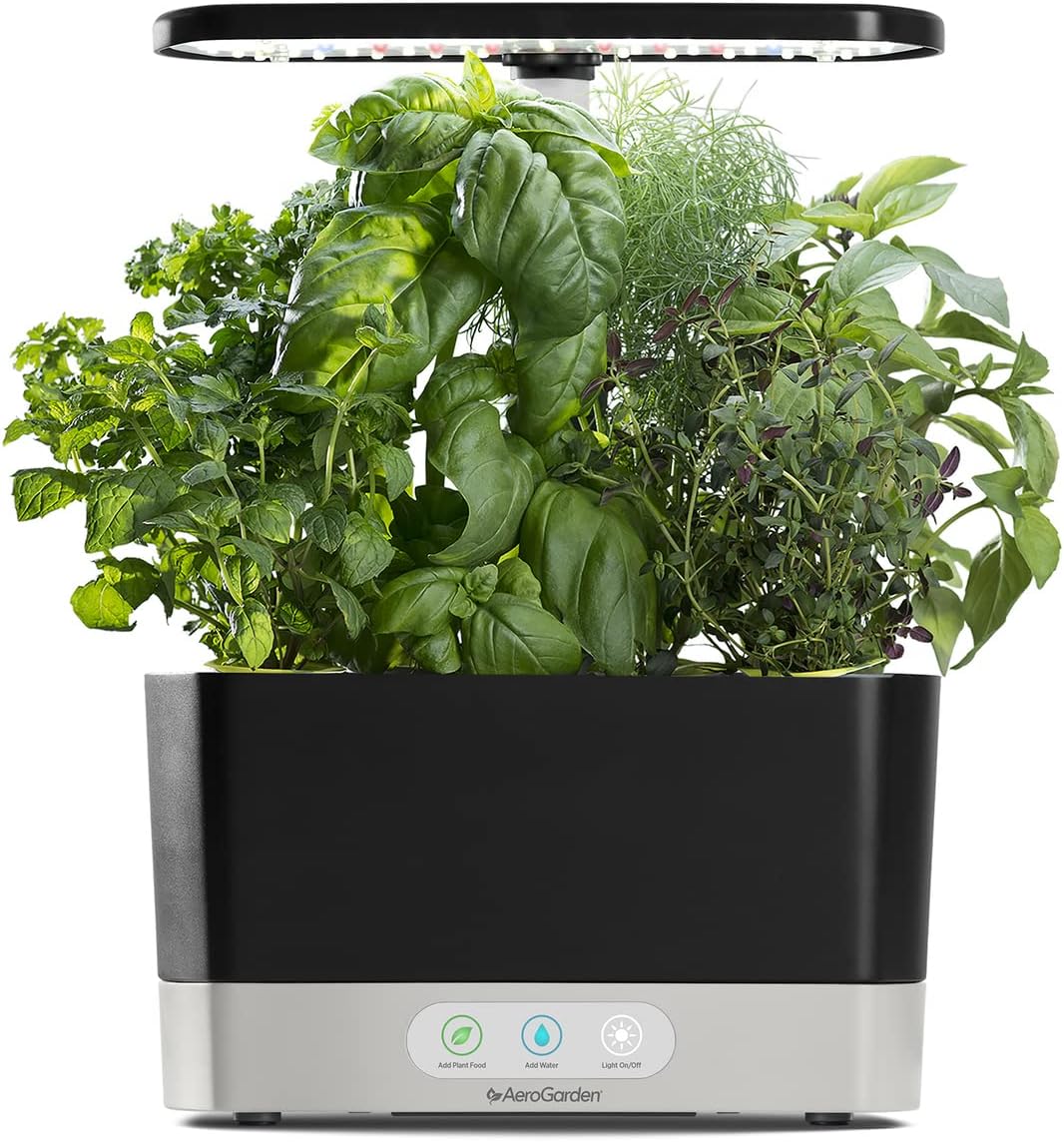 AeroGarden Sistema hidropónico para jardín interior | Color negro
