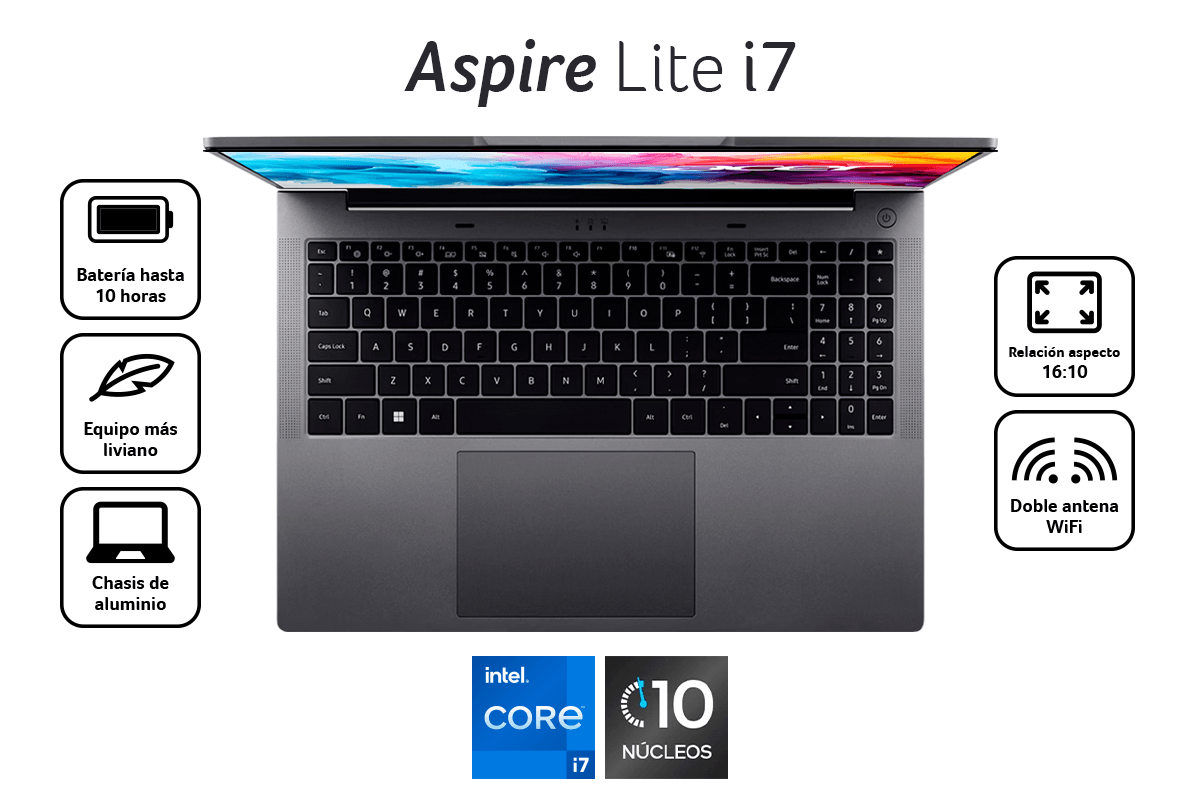 Notebook Aspire Lite i7