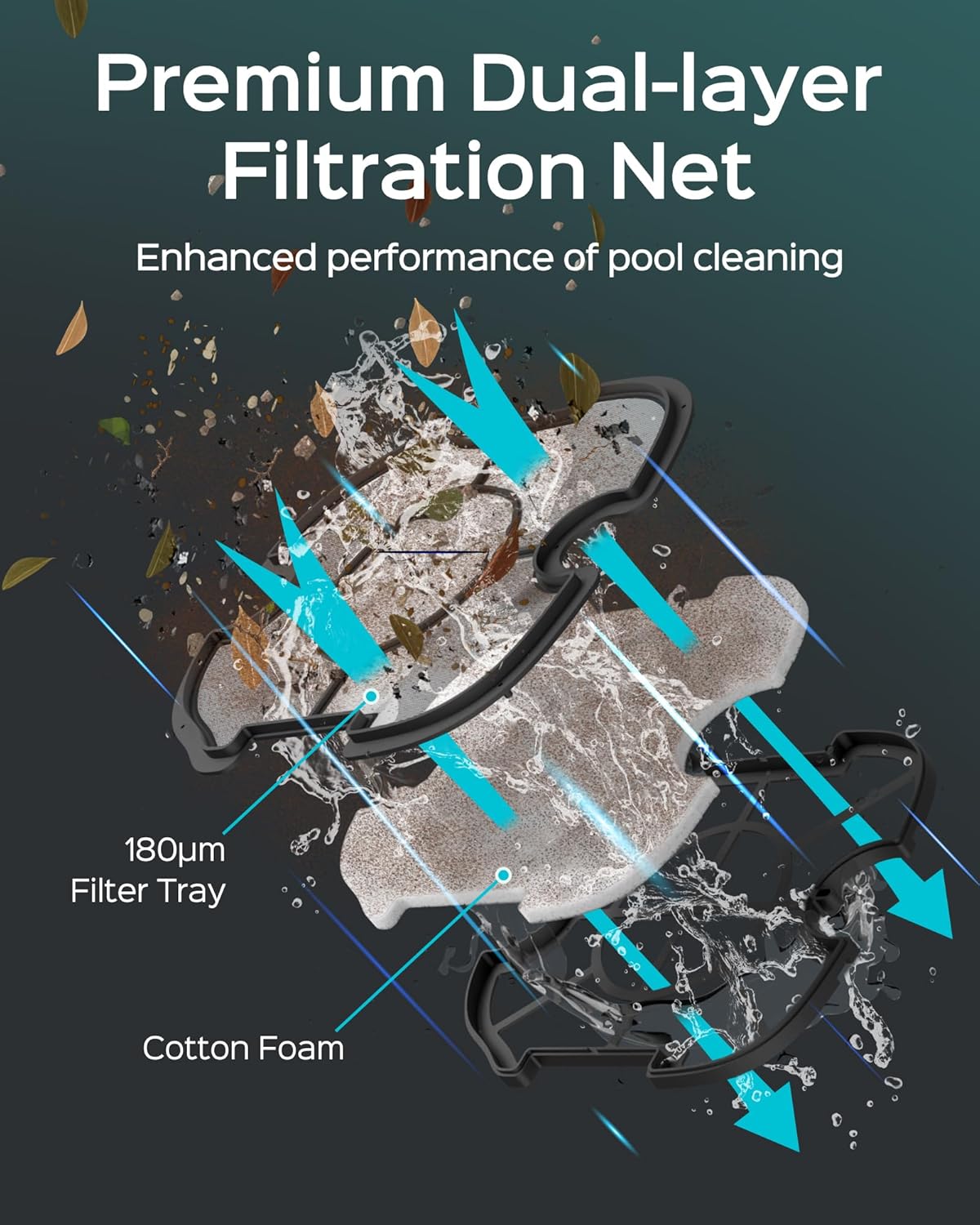 Limpiador robótico inalámbrico de piscina A1
