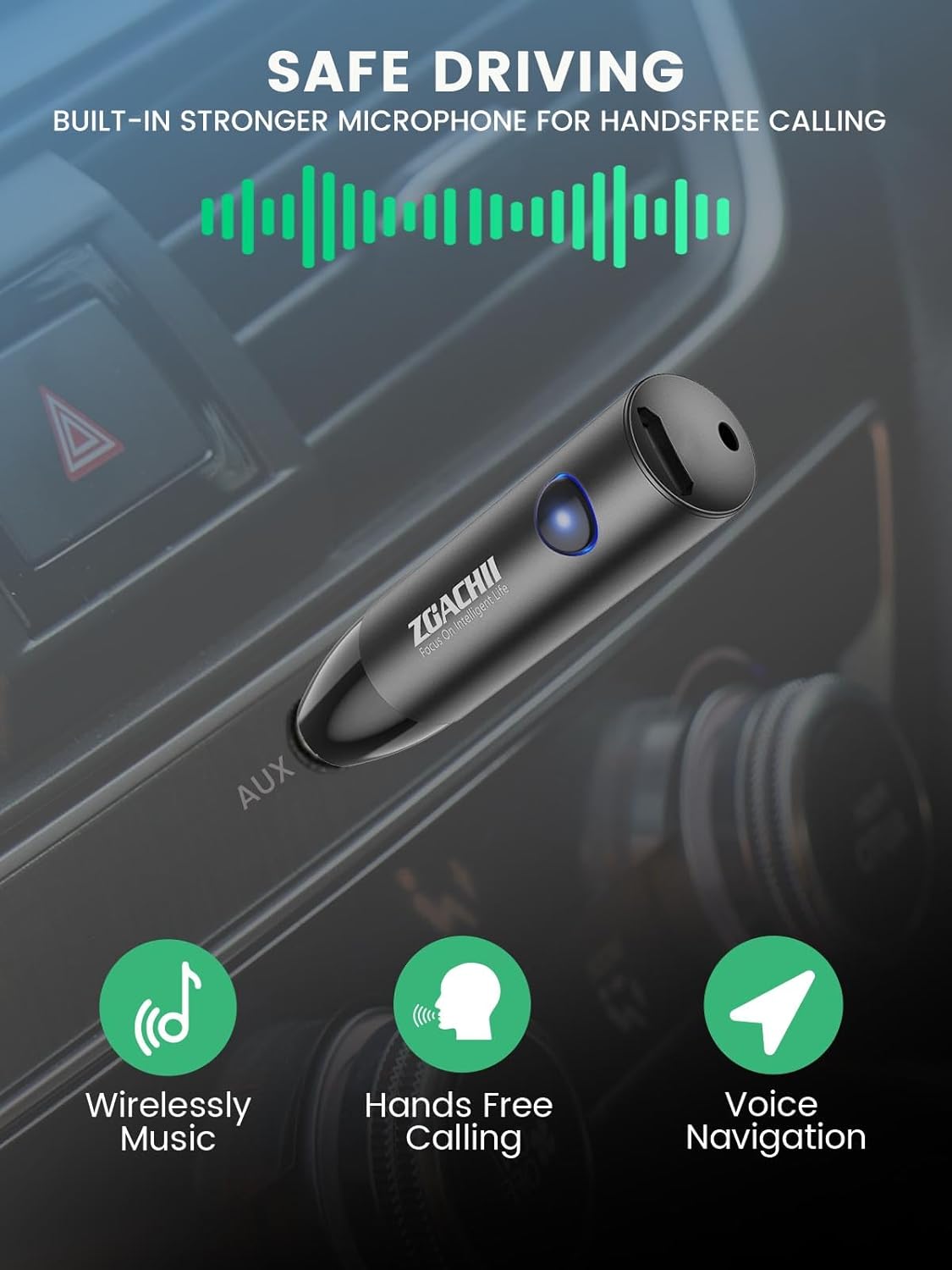 Adaptador de Audio auxiliar Bluetooth 5.0