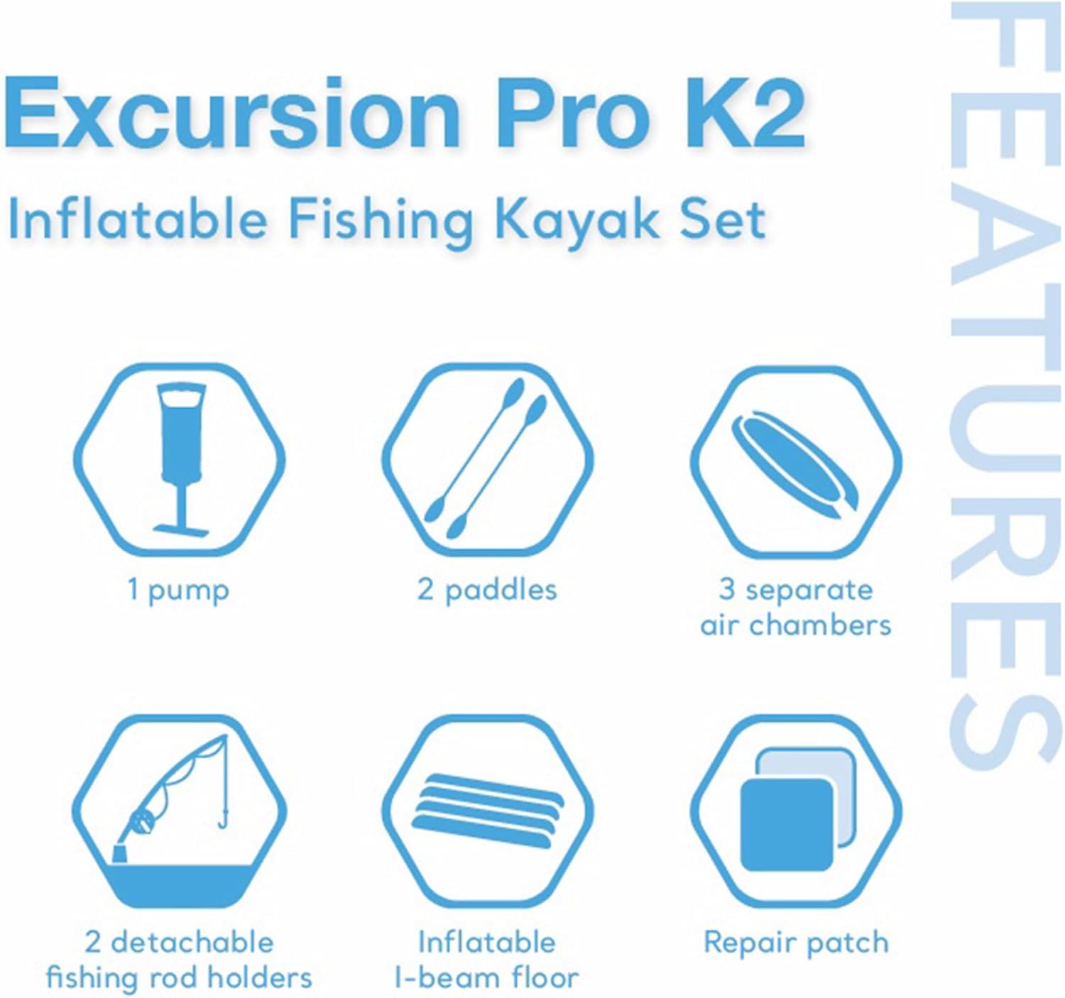 Kayak Pro K1 Inflable | Asiento Ajustable