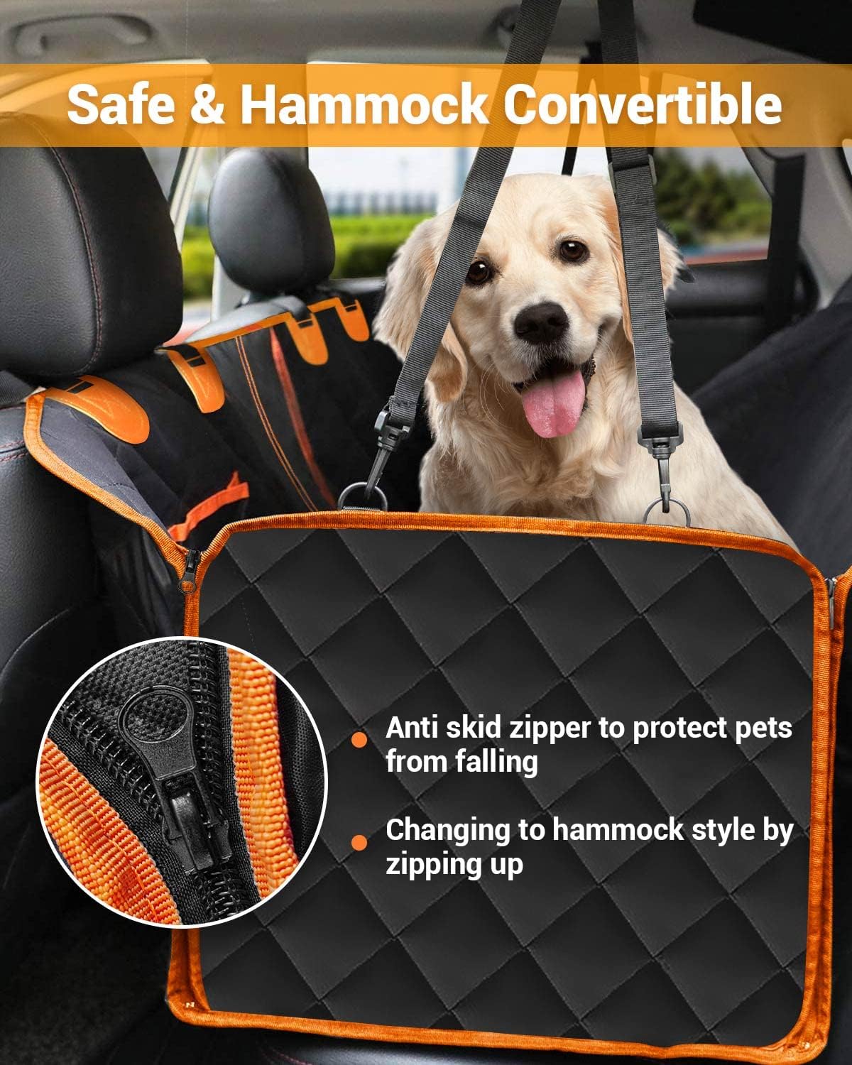 Funda de asiento duradera para asiento trasero | 100% impermeable