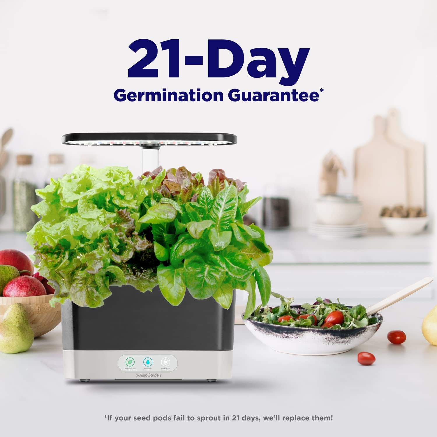 AeroGarden Sistema hidropónico para jardín interior, color blanco