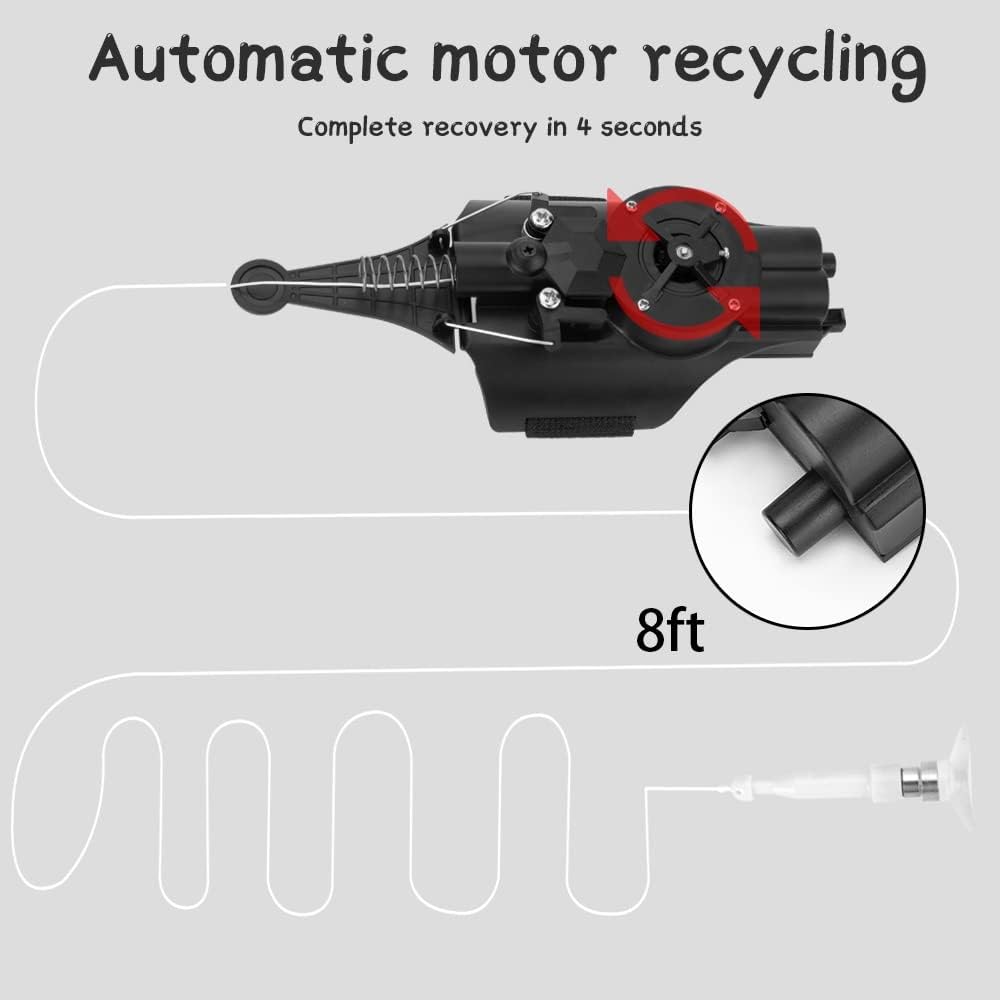 Juguete disparador de telaraña | Cuerda de seda real | Carrete eléctrico