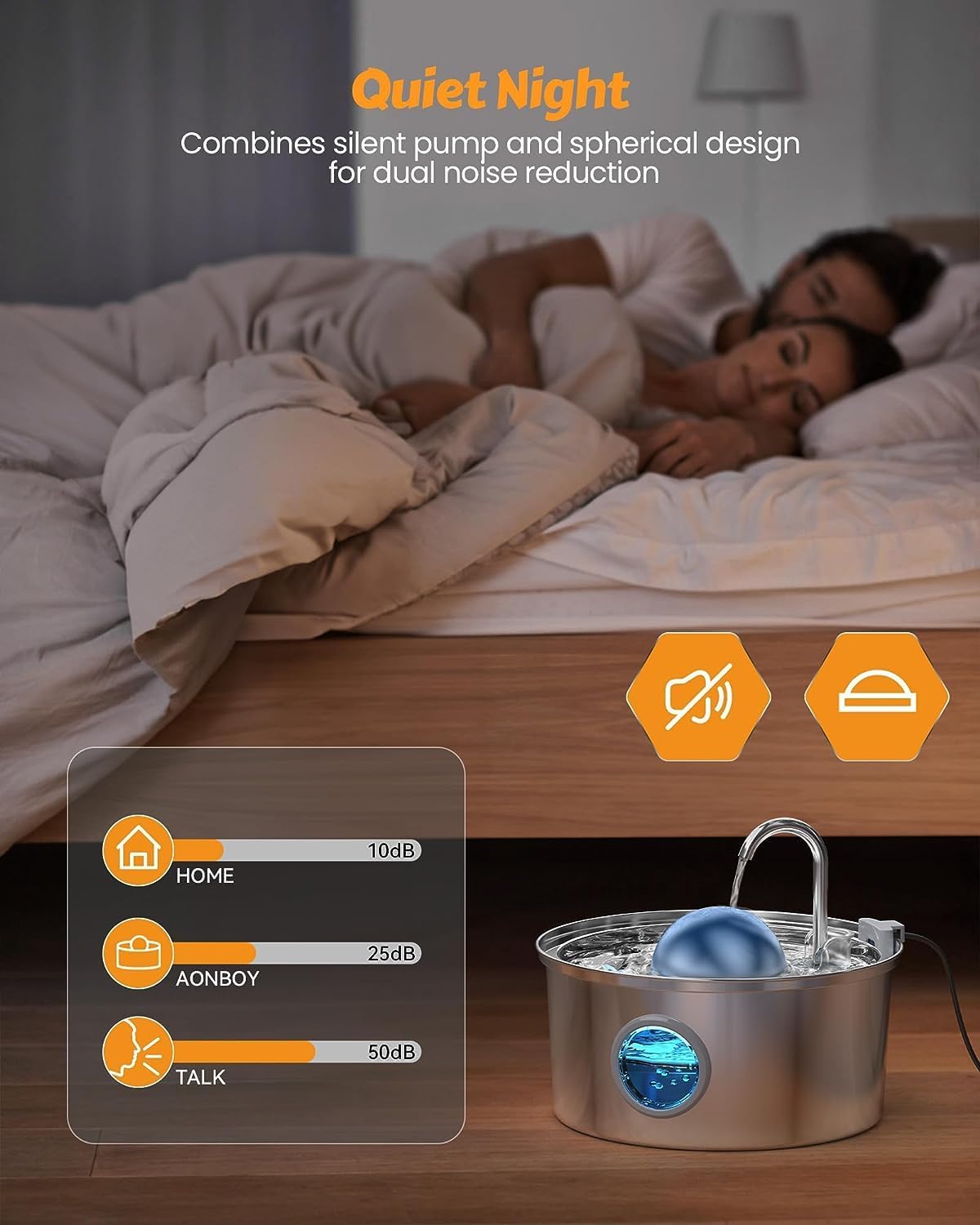 Dispensador automático de agua | 6 filtros, 3 esponjas