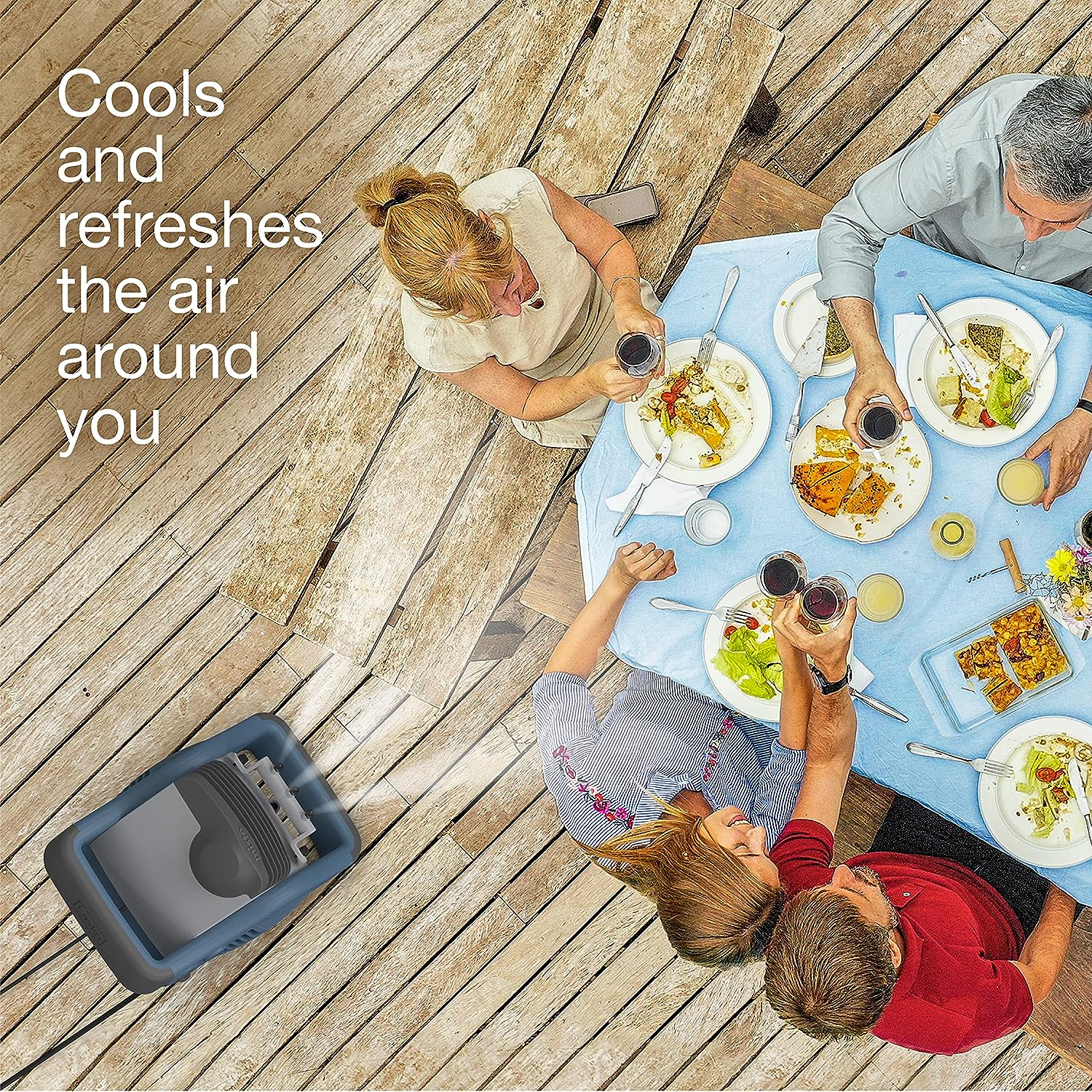 Ventilador de nebulización para exteriores, ideal para deportes o camping