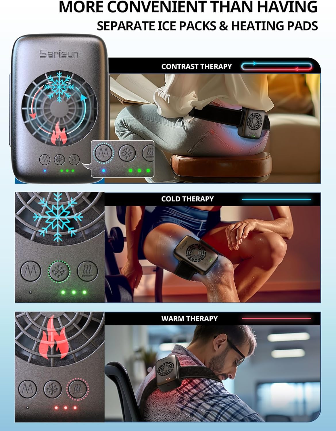 Banda de recuperación con frío | Alivia dolor muscular y articulaciones