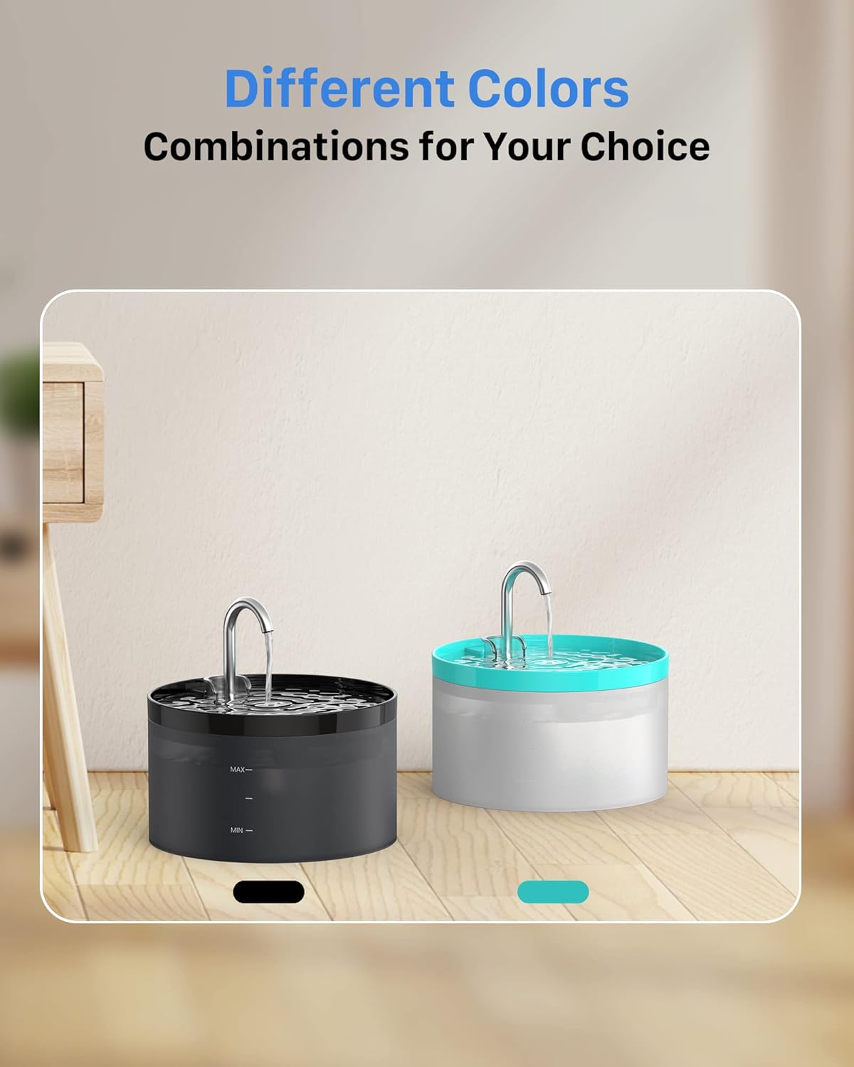 Dispensador automático de agua para gatos | 6 filtros, 3 esponjas