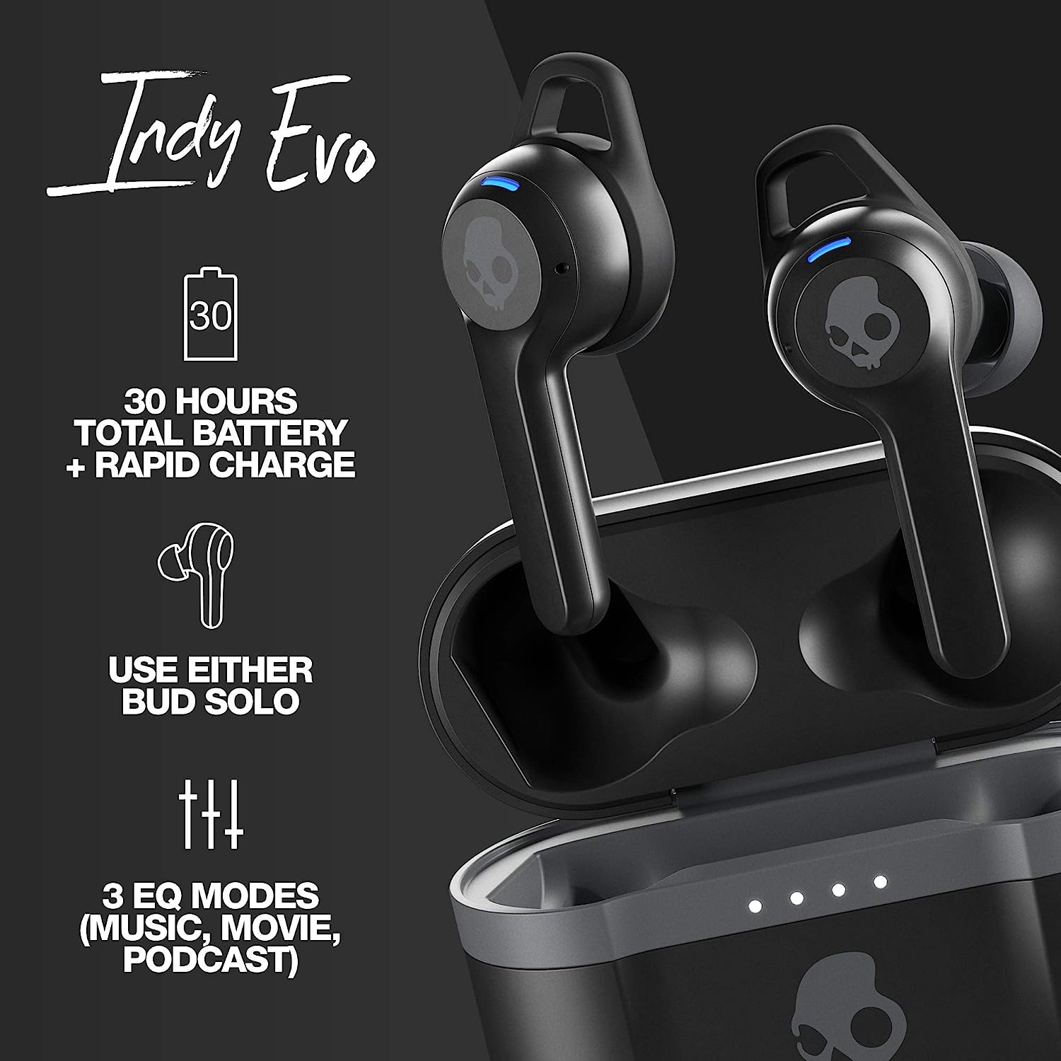 Skullcandy - Audífonos inalámbricos y alternativos Evo True