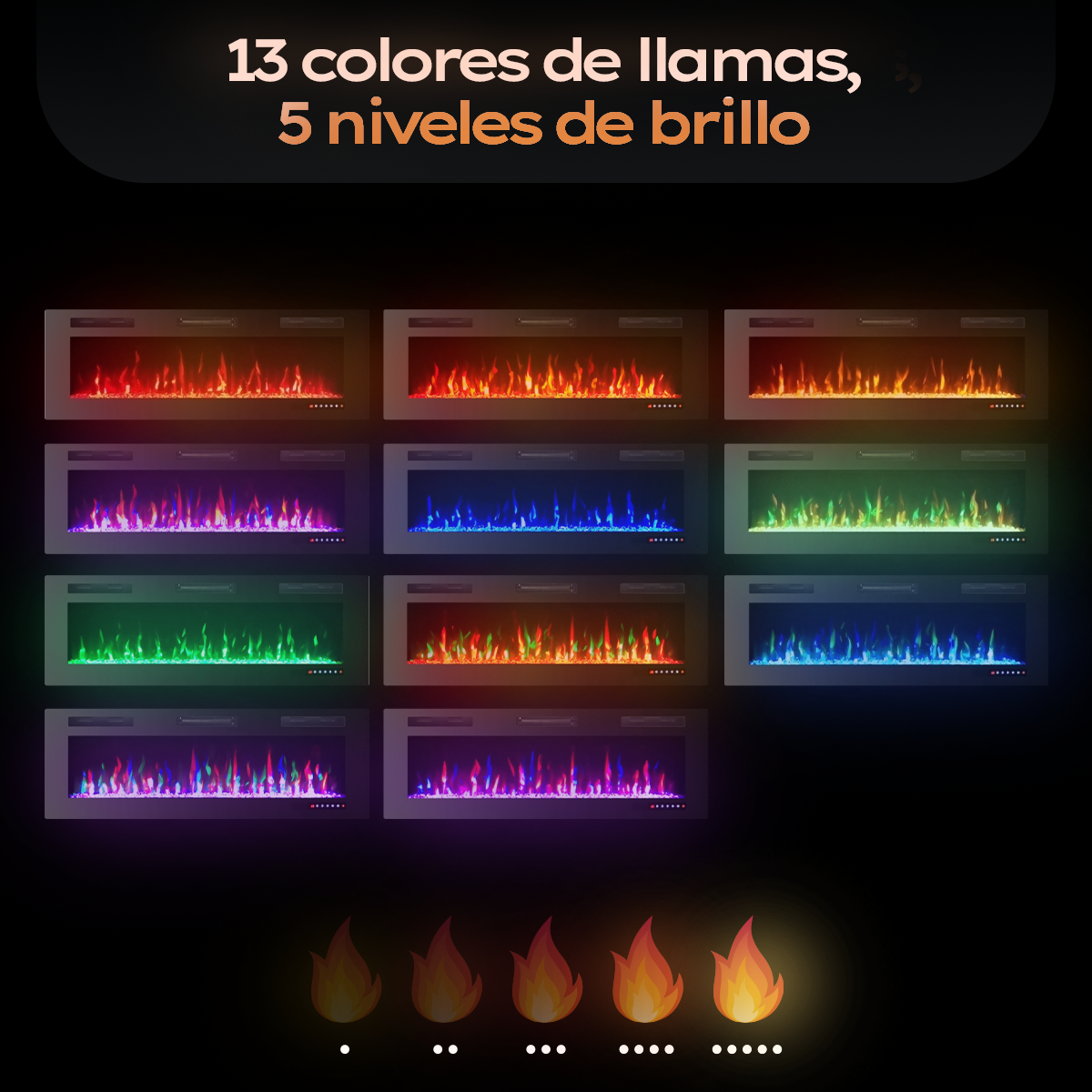 Chimenea Eléctrica Empotrable