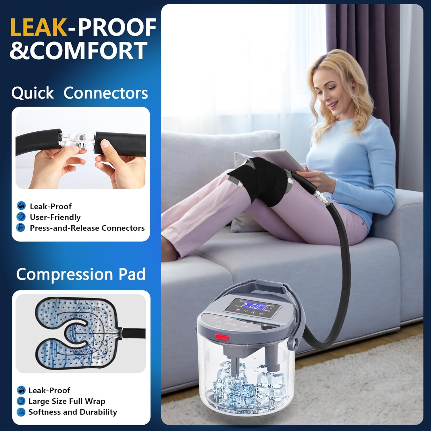 Máquina recuperación en frío par aliviar el dolor | Multiusos