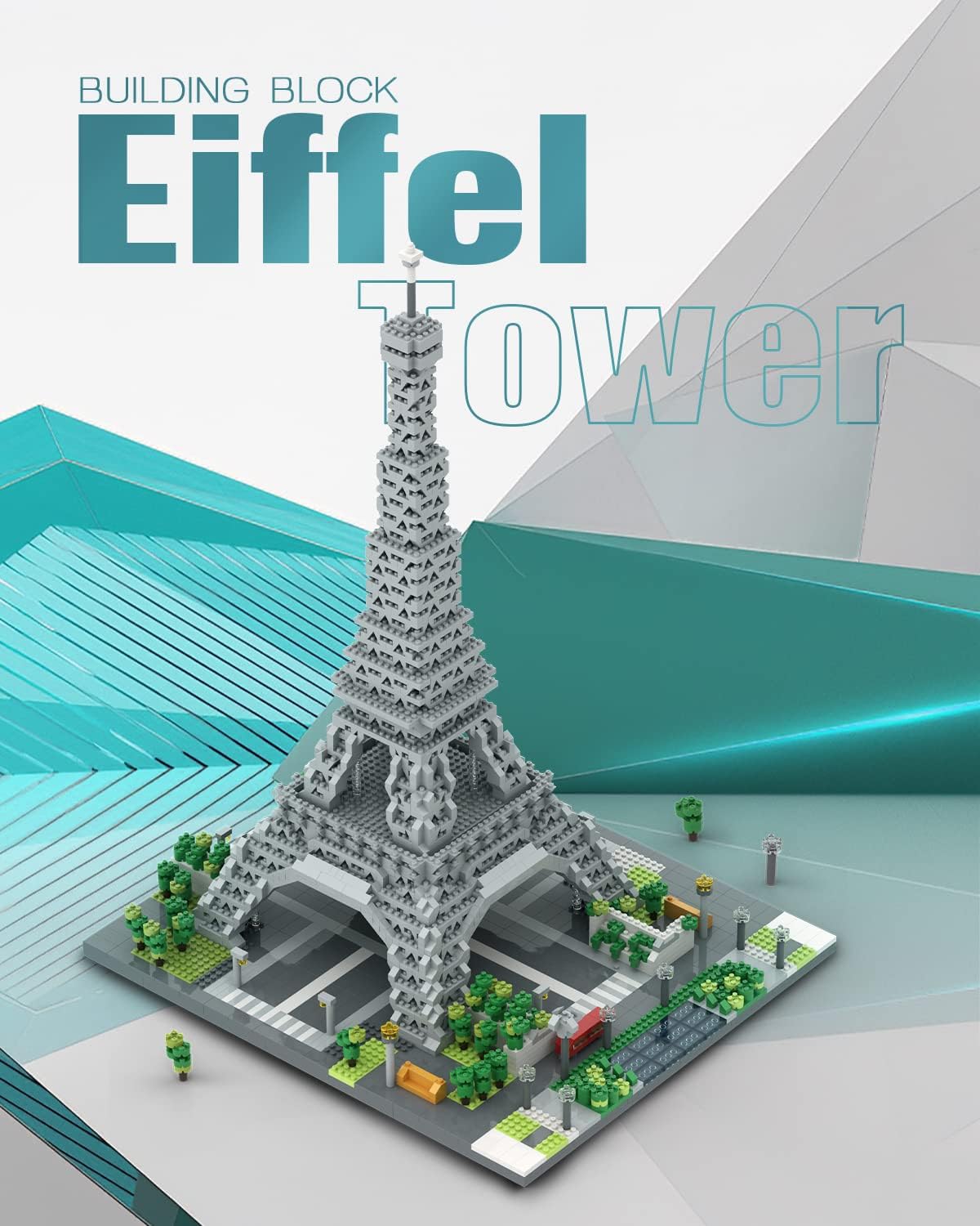 Juego de microbloques de torre Eiffel (3369 piezas)