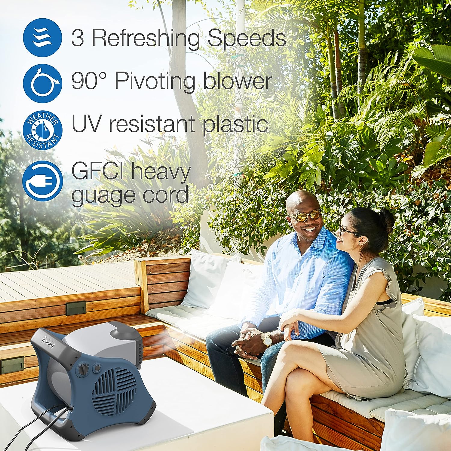 Ventilador de nebulización para exteriores, ideal para deportes o camping