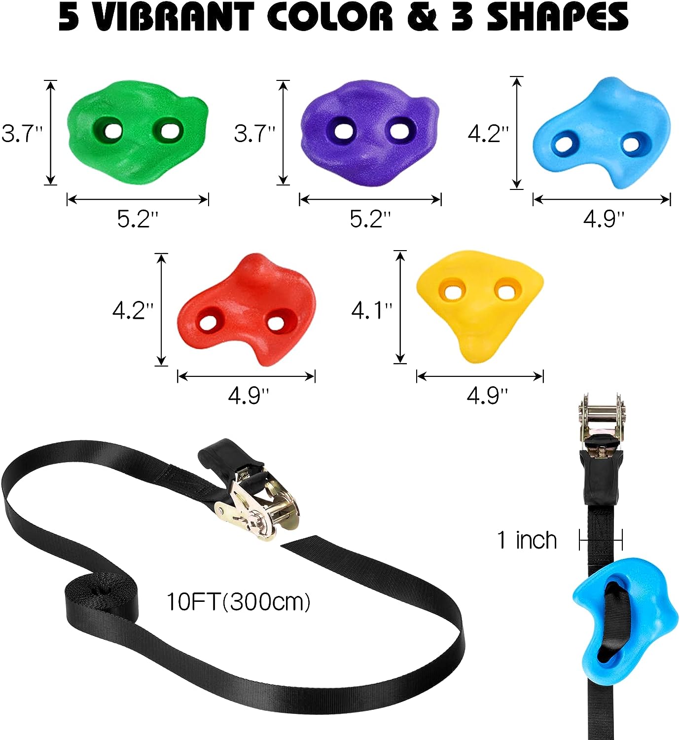 Kit 12 piezas para escalada de árbol para niño