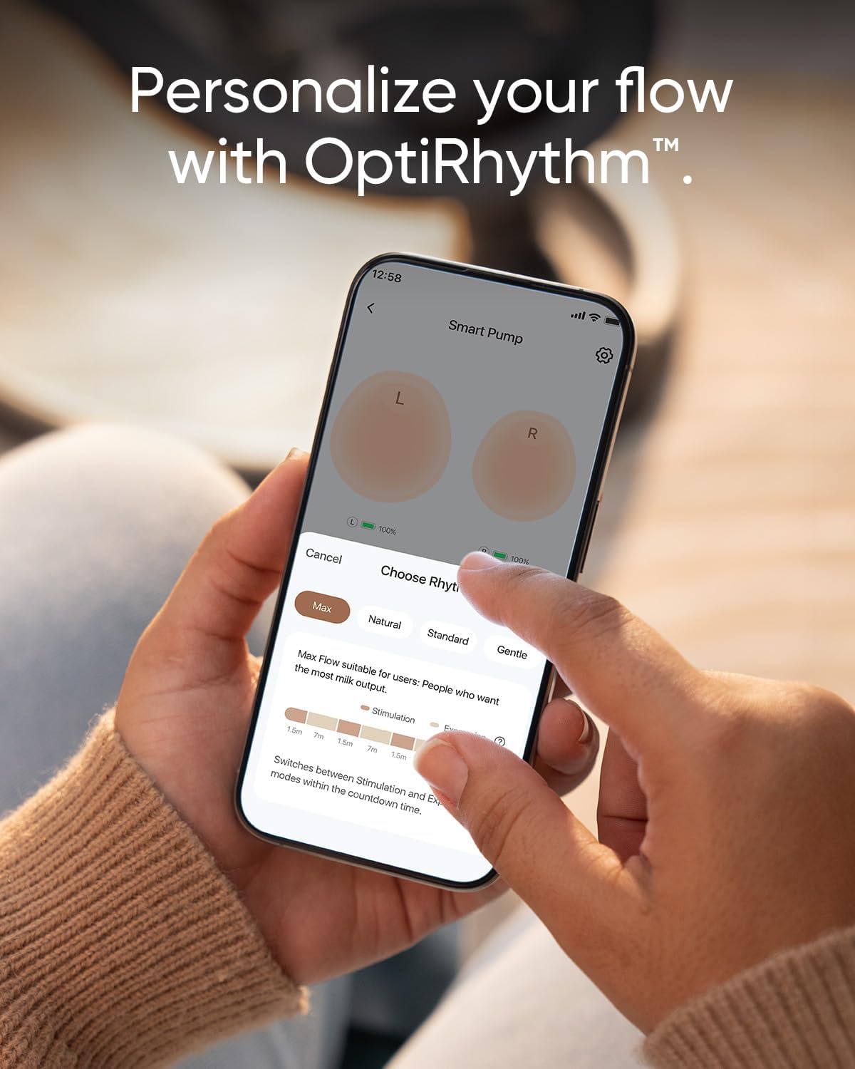 Extractor de leche eléctrico manos libre S1 Pro