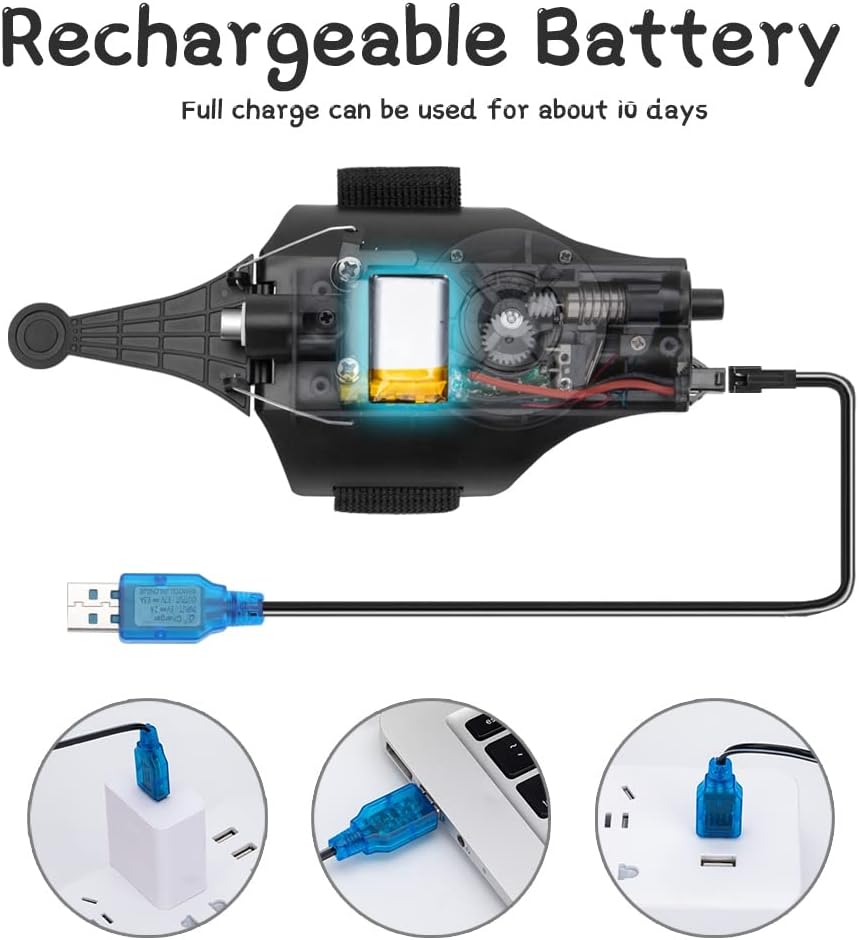 Juguete disparador de telaraña | Cuerda de seda real | Carrete eléctrico