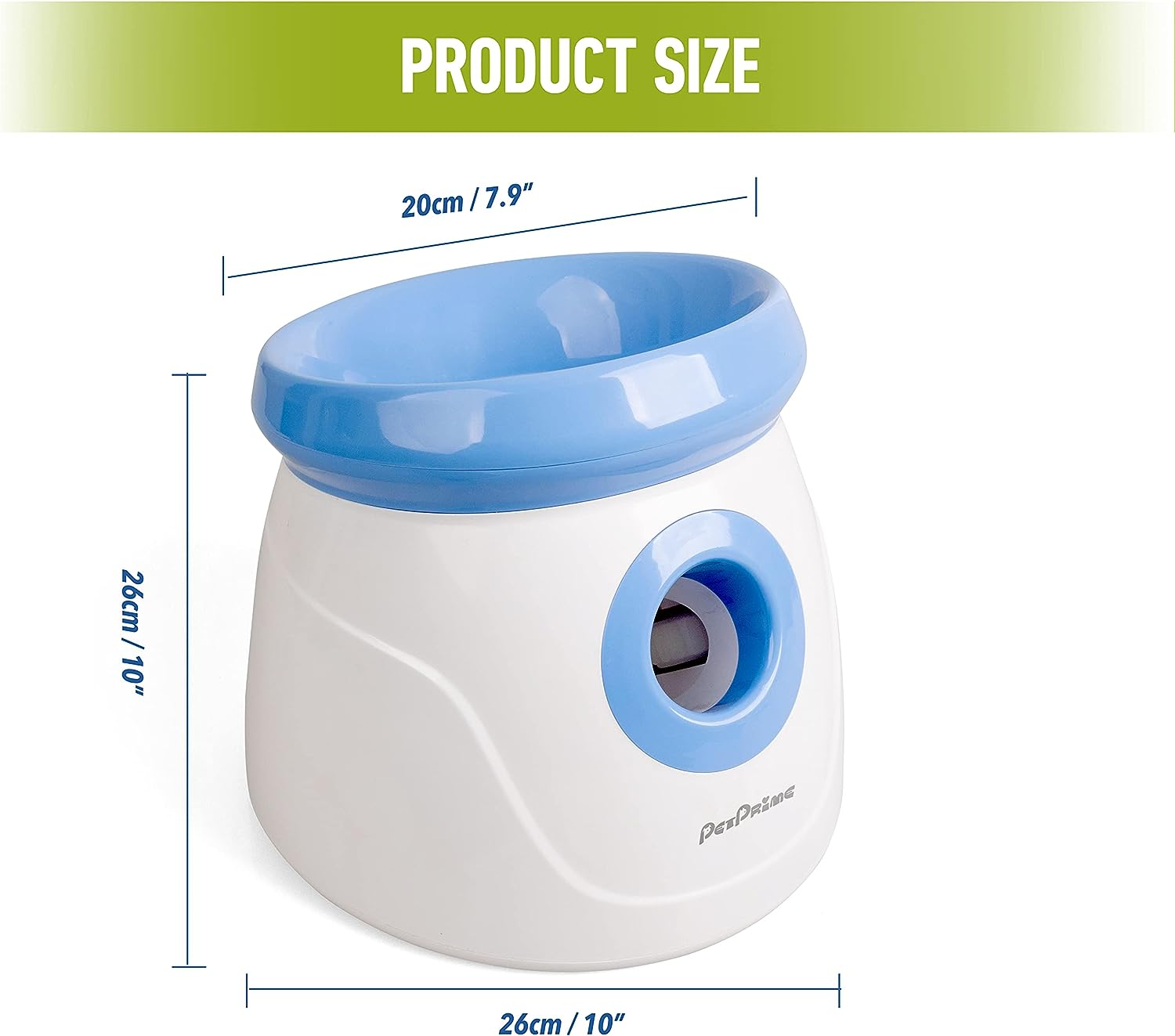 Lanzador automático interactivo de pelotas 2" para perros raza chica