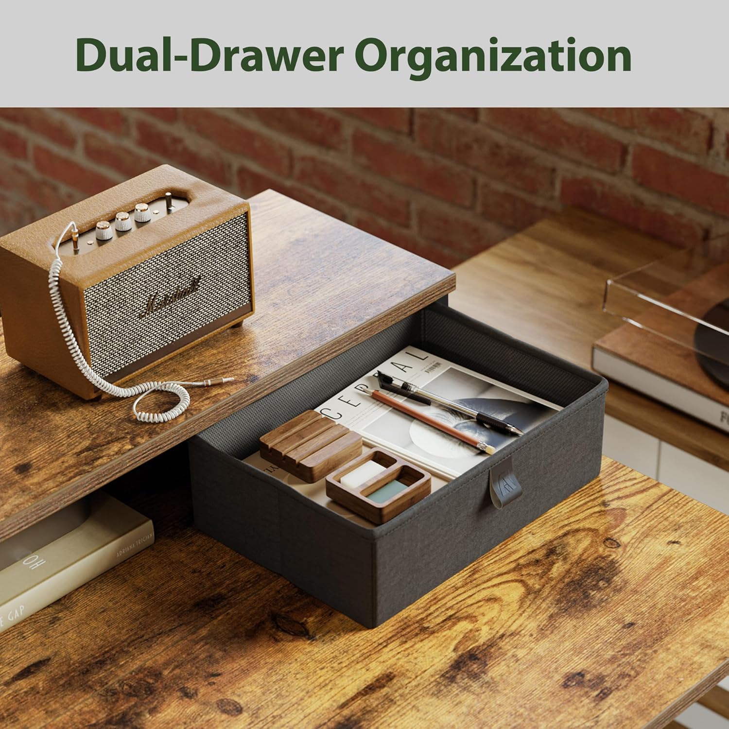 Escritorio eléctrico ajustable en L | Negro