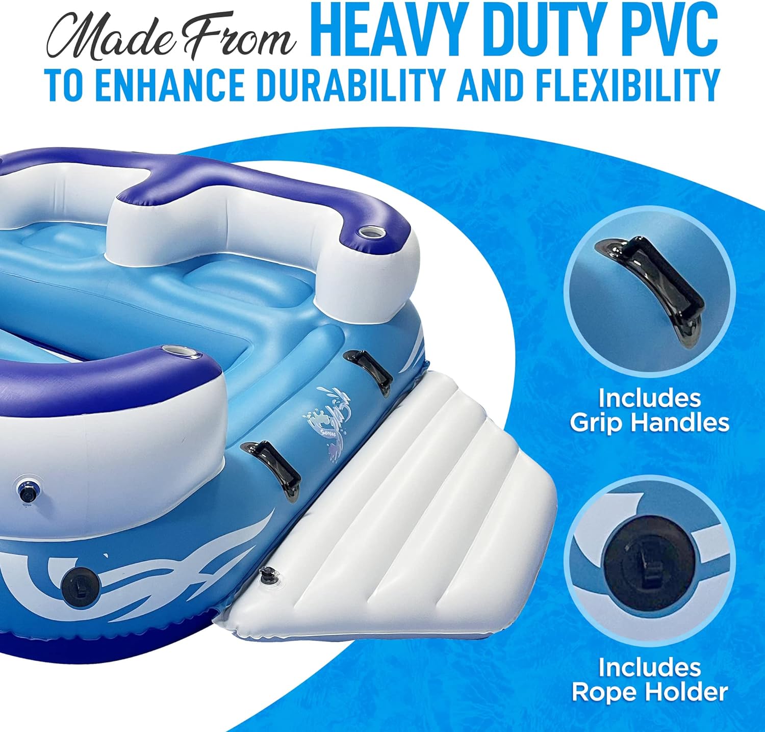 Isla flotante para 4 personas | 240 x 328 cm