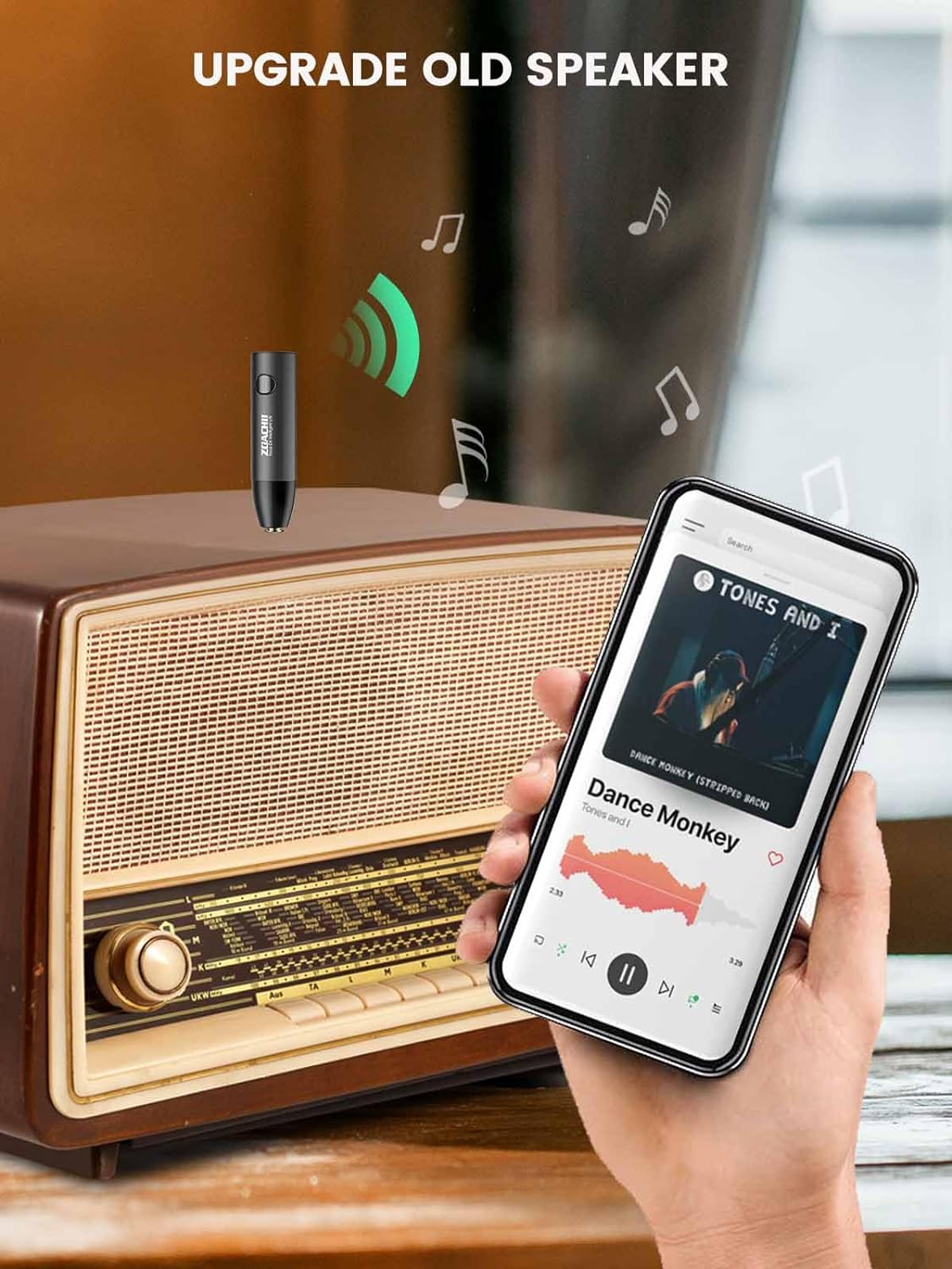 Adaptador de Audio auxiliar Bluetooth 5.0