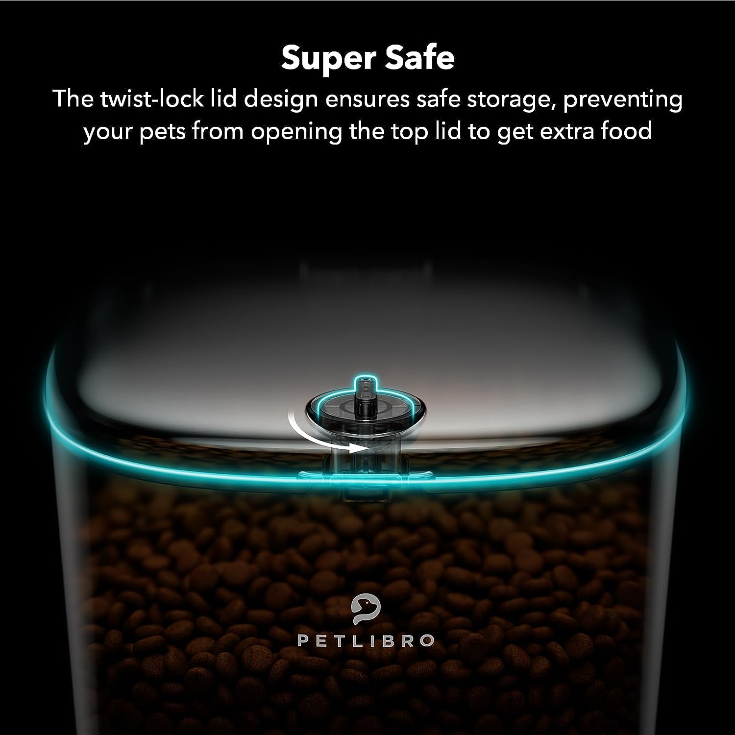 Dispensador automático de alimentos para mascotas 6L