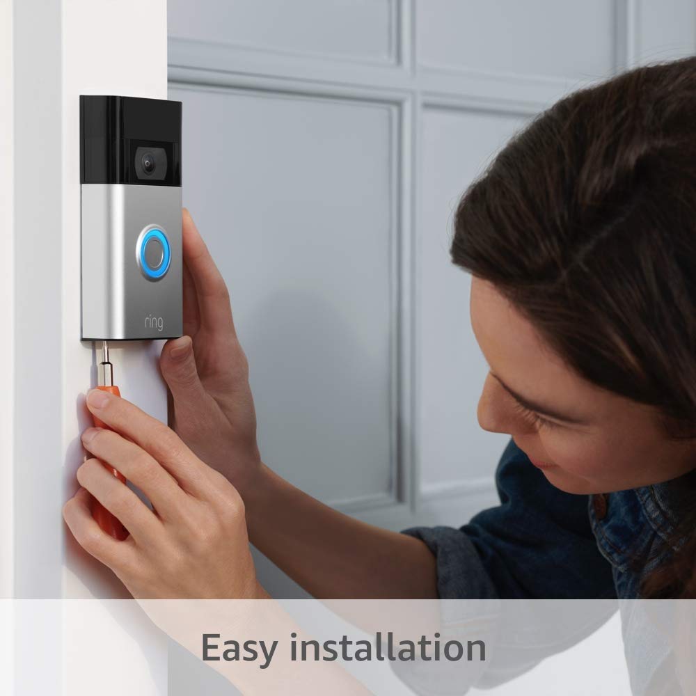 Lote de timbre Ring Video Doorbell (bronce veneciano) con dispositivo Echo Show 5 (3.ª generación)