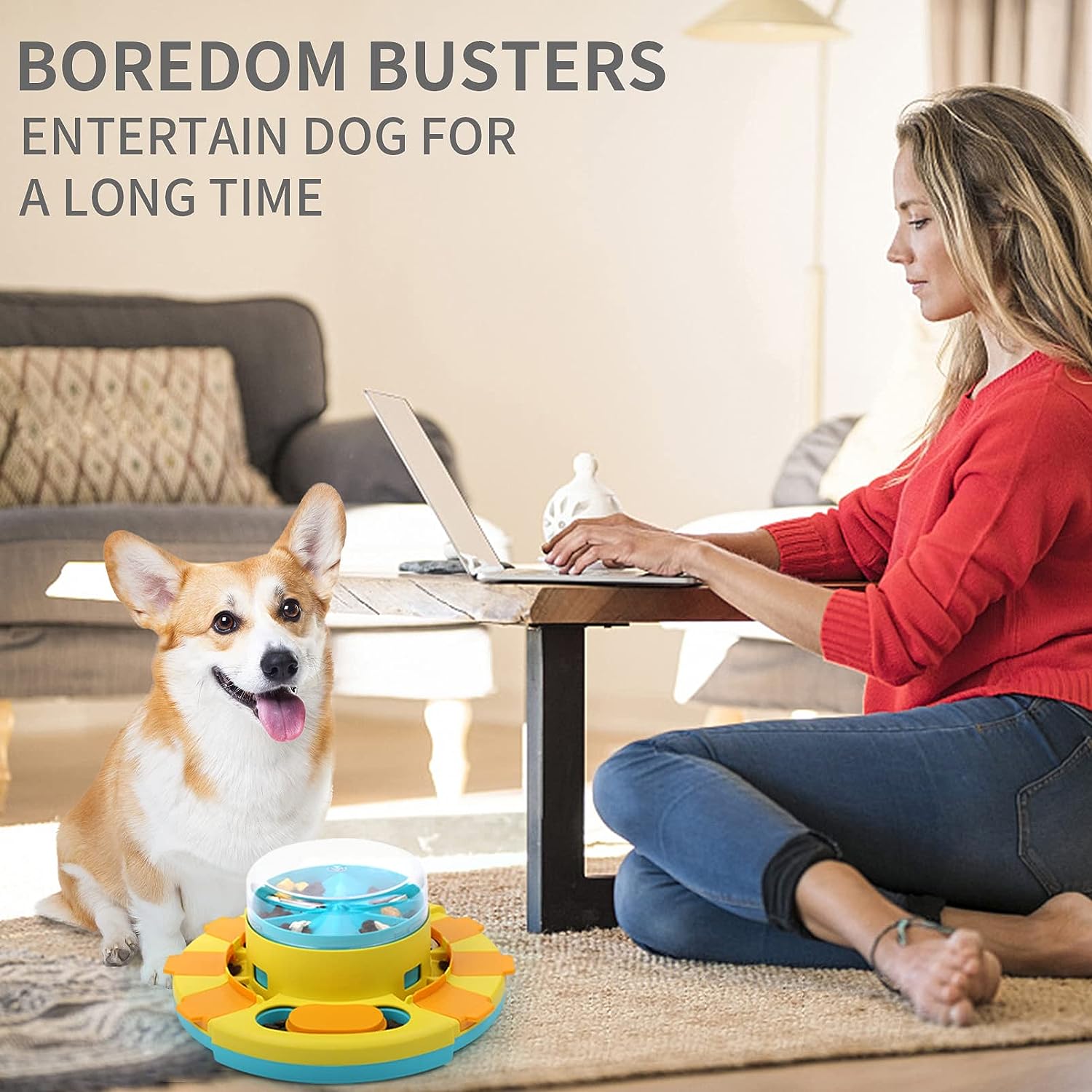 Juguete de enriquecimiento para perros dispensador de alimento