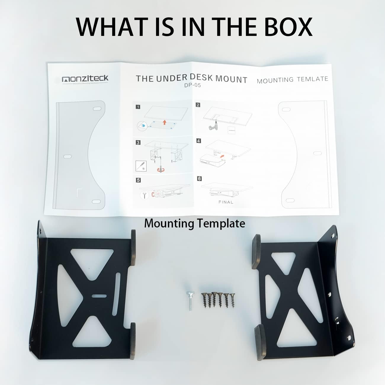 Monzlteck Soporte para debajo del escritorio para PS5