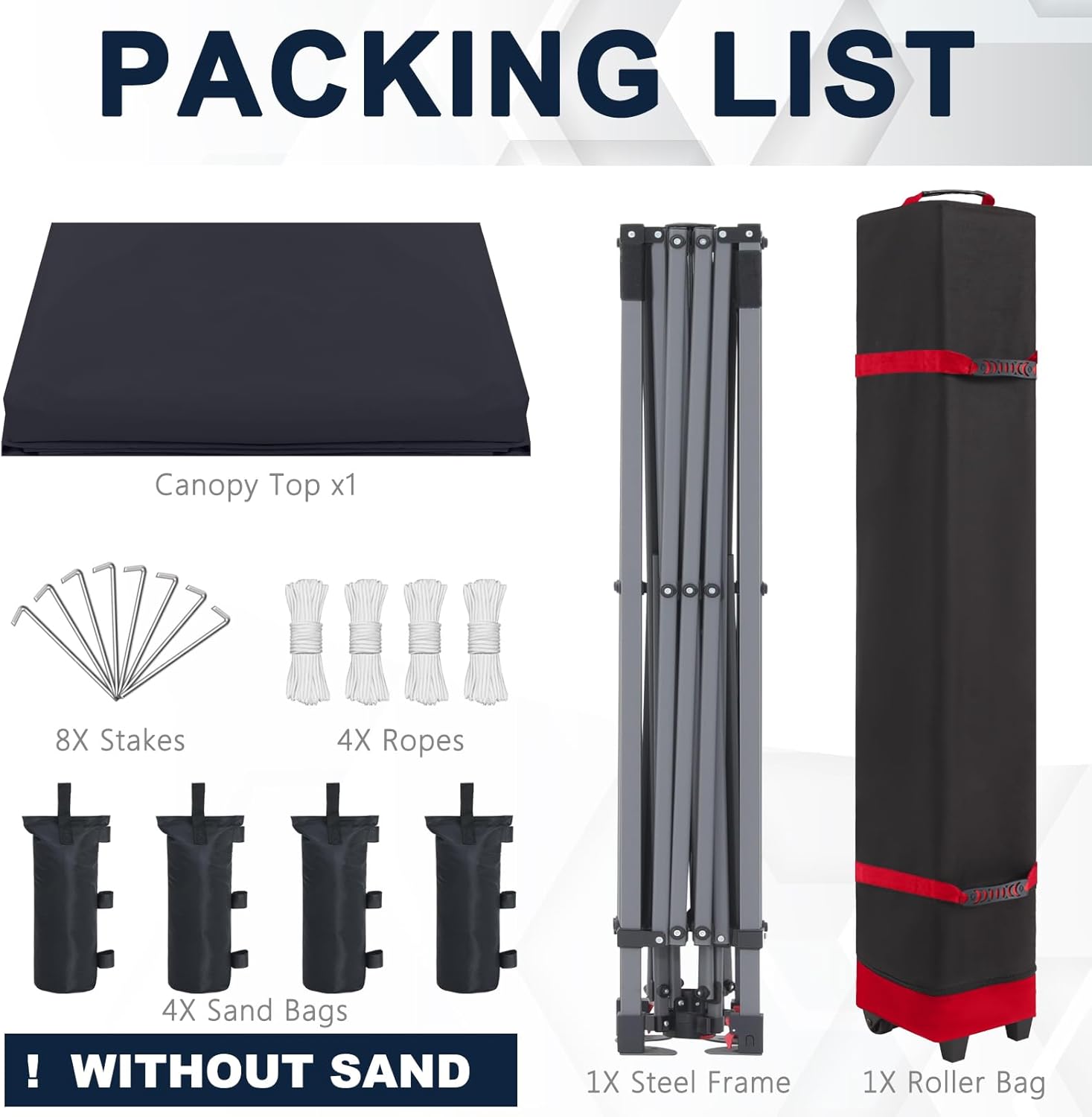 Tienda de campaña con toldo | Fácil instalación | Portátil 3x3 mt