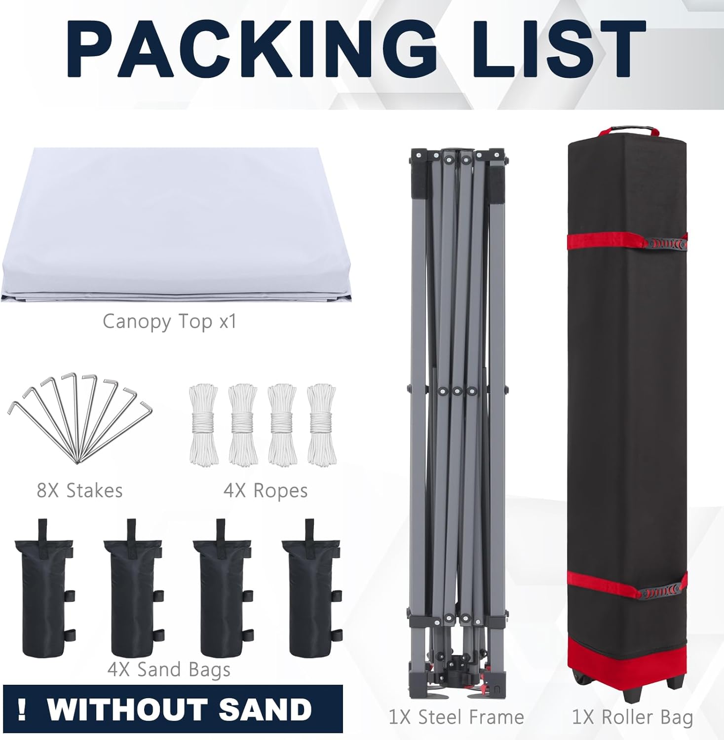 Tienda de campaña con toldo | Fácil instalación | Portátil 3x3 mt