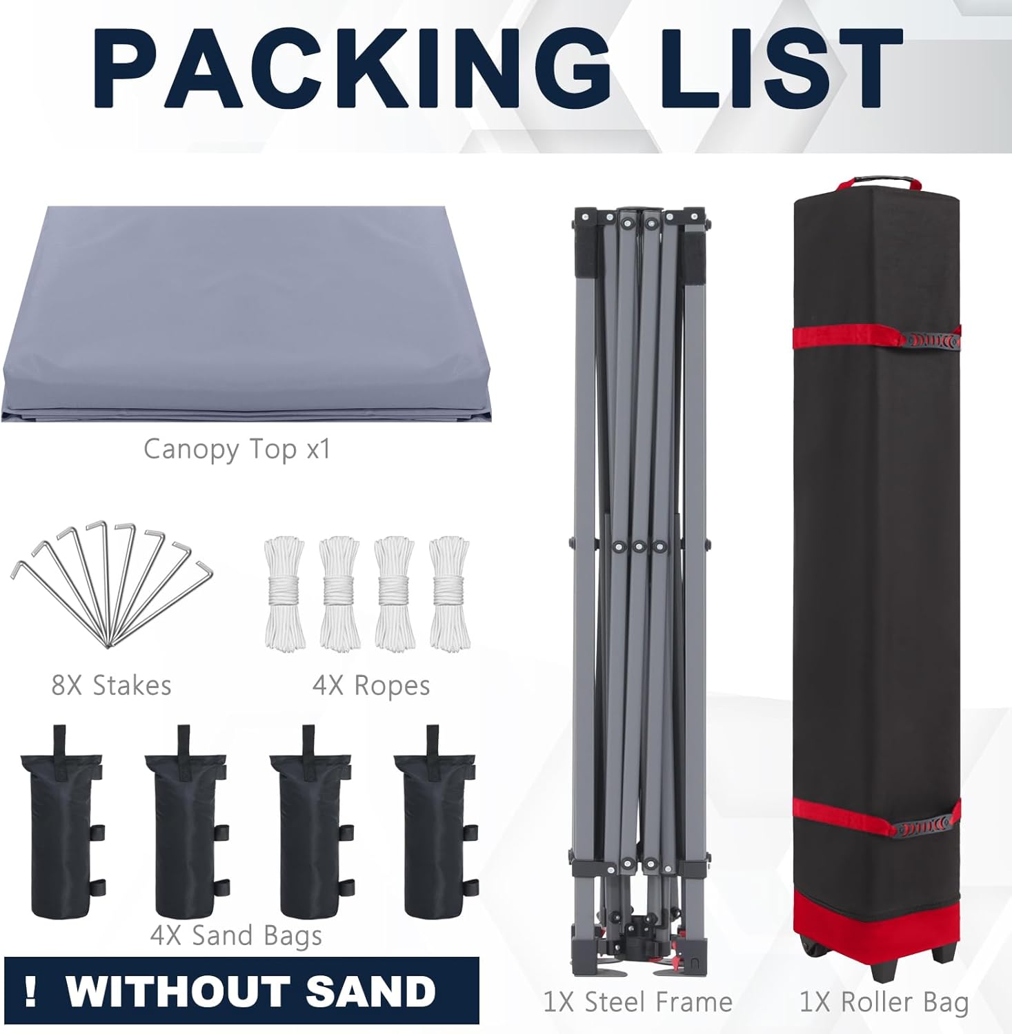 Tienda de campaña con toldo | Fácil instalación | Portátil 3x3 mt