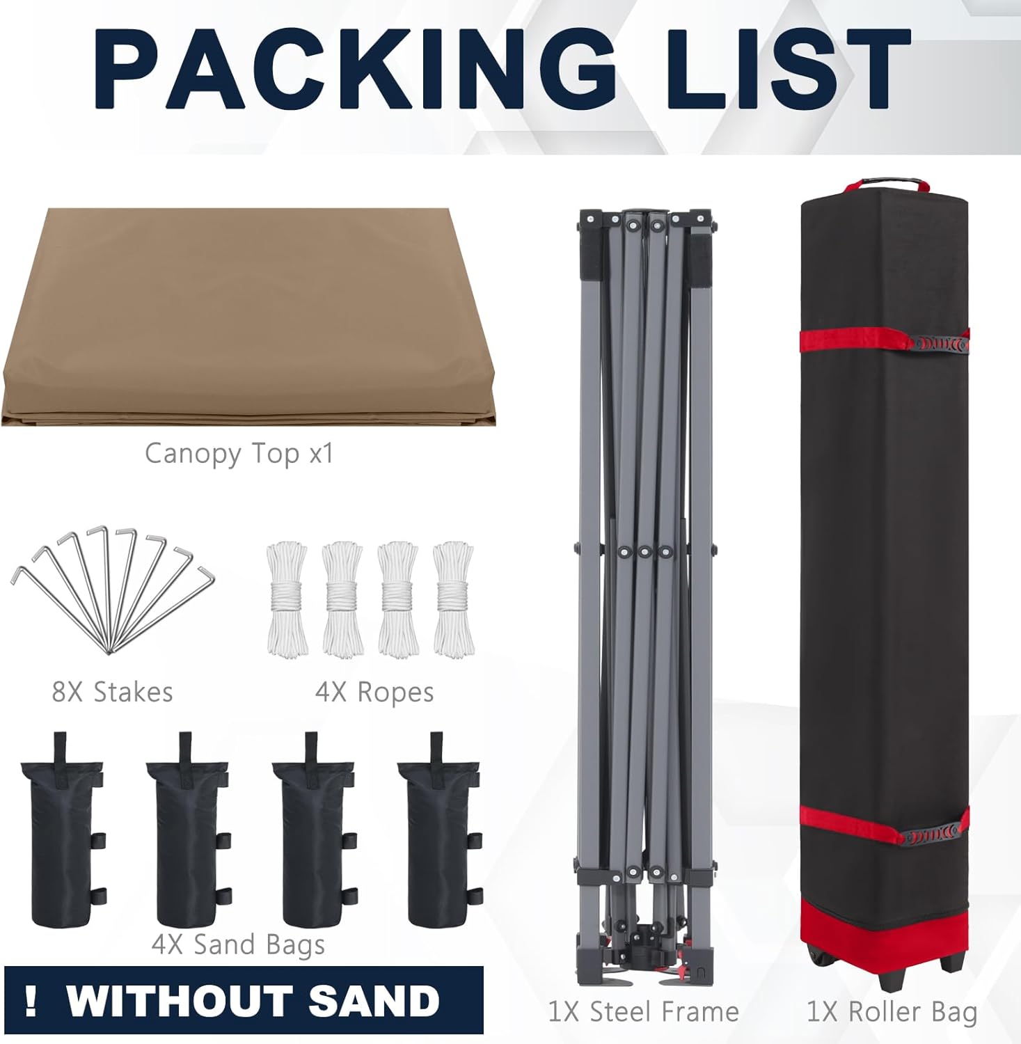 Tienda de campaña con toldo | Fácil instalación | Portátil 3x3 mt