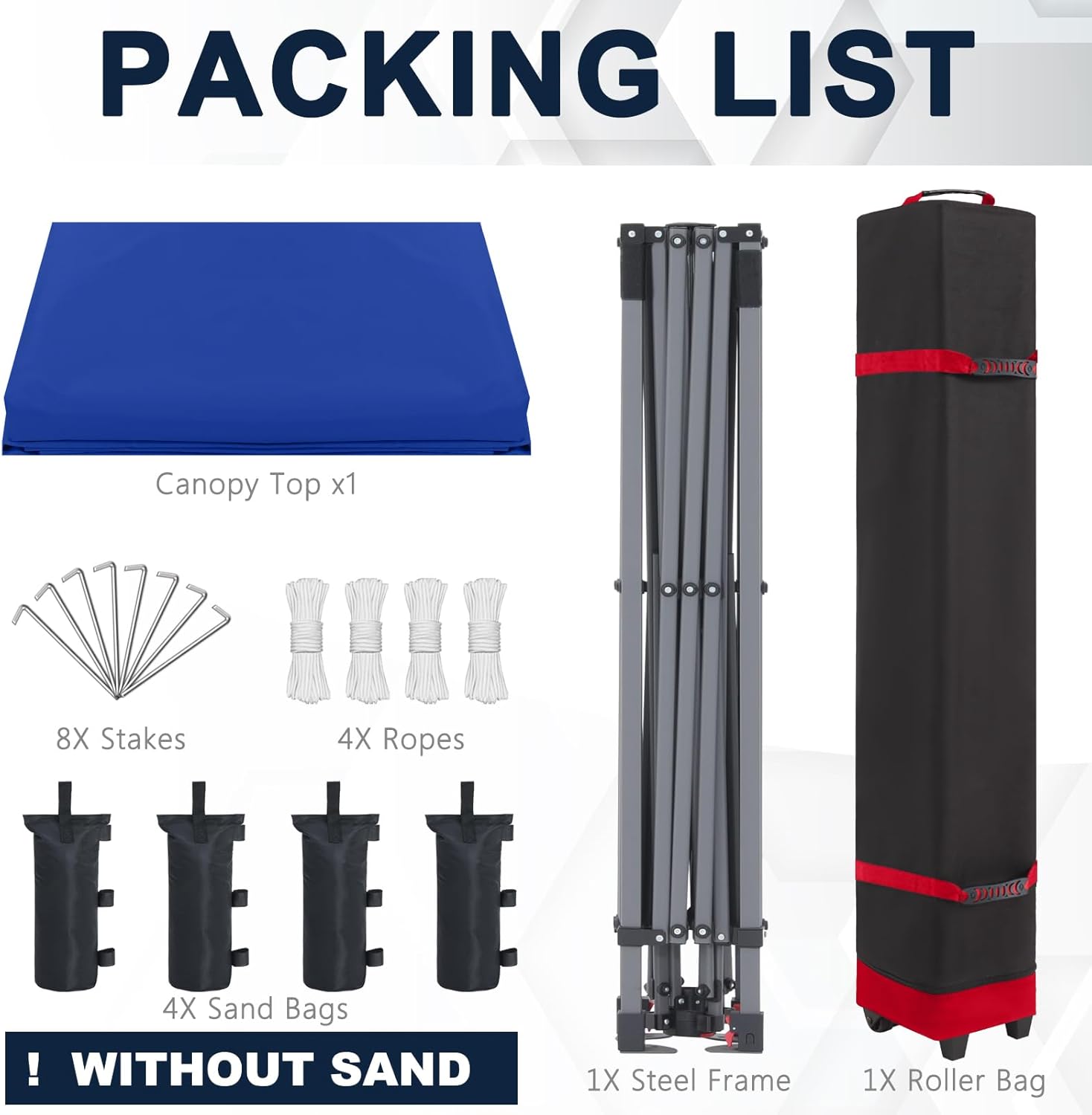 Tienda de campaña con toldo | Fácil instalación | Portátil 3x3 mt