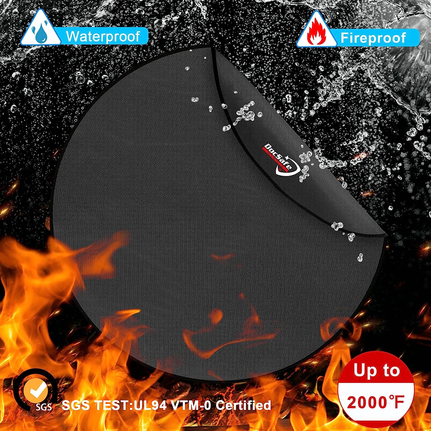 Tapete redondo para parrilla o fogón de 122 cm | 4 Capas