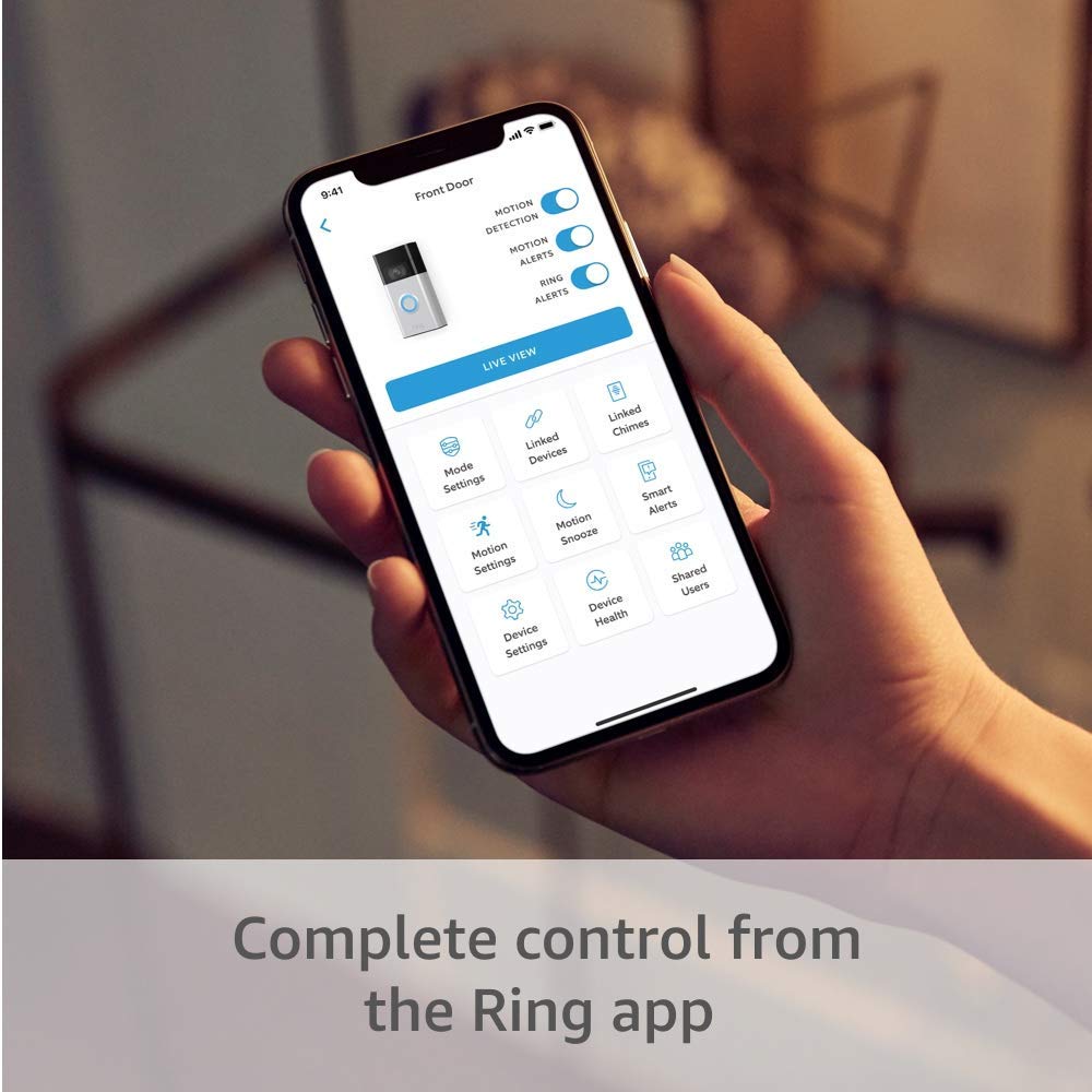 Lote de timbre Ring Video Doorbell (níquel satinado) con dispositivo Echo Show 5 (3.ª generación)