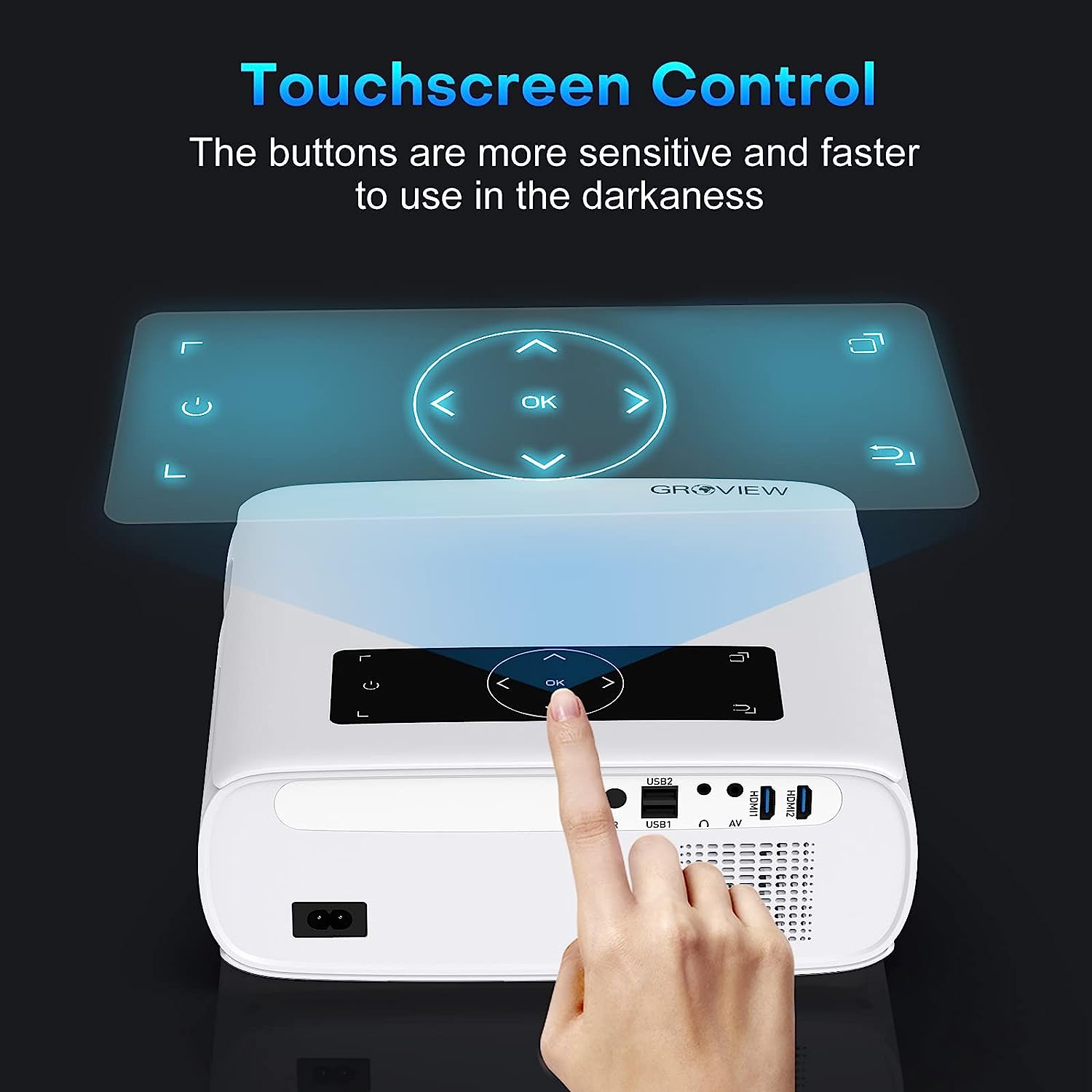 Proyector Bluetooth | Compatible 4K - HDMI - USB - Smartphones