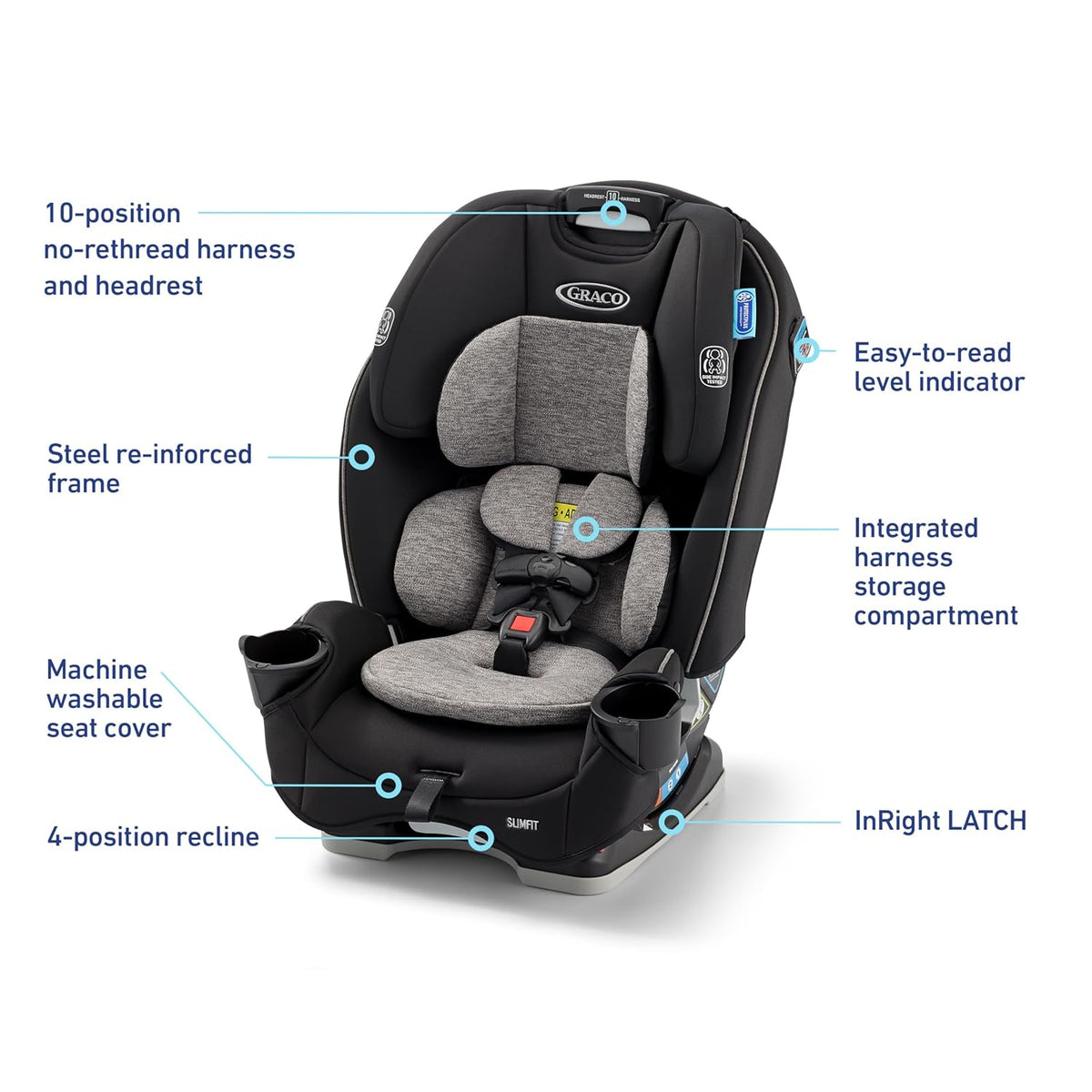 Asiento convertible 3 en 1 Graco SlimFit