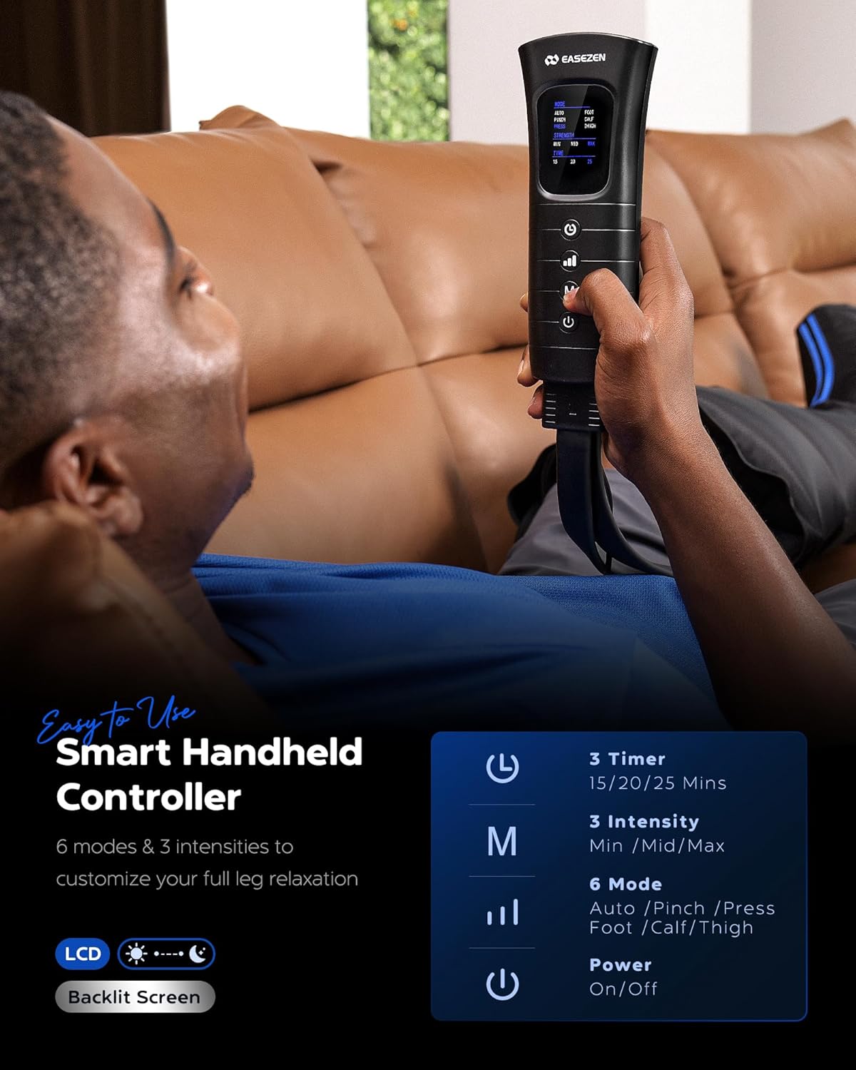 Masajeador de piernas | Mejora la circulación y alivio de dolor