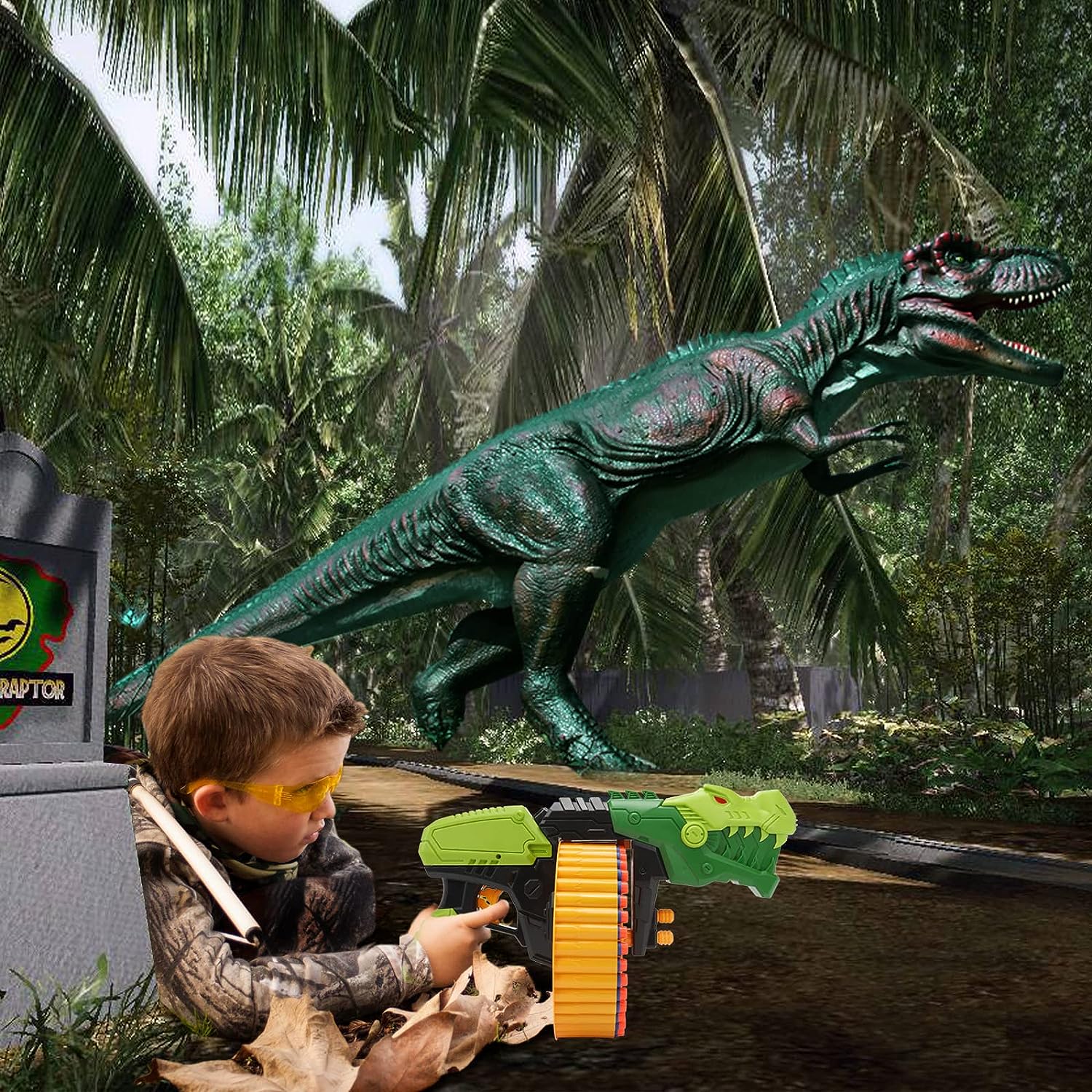 Pistola de juguete 40 dardos (Dragón)