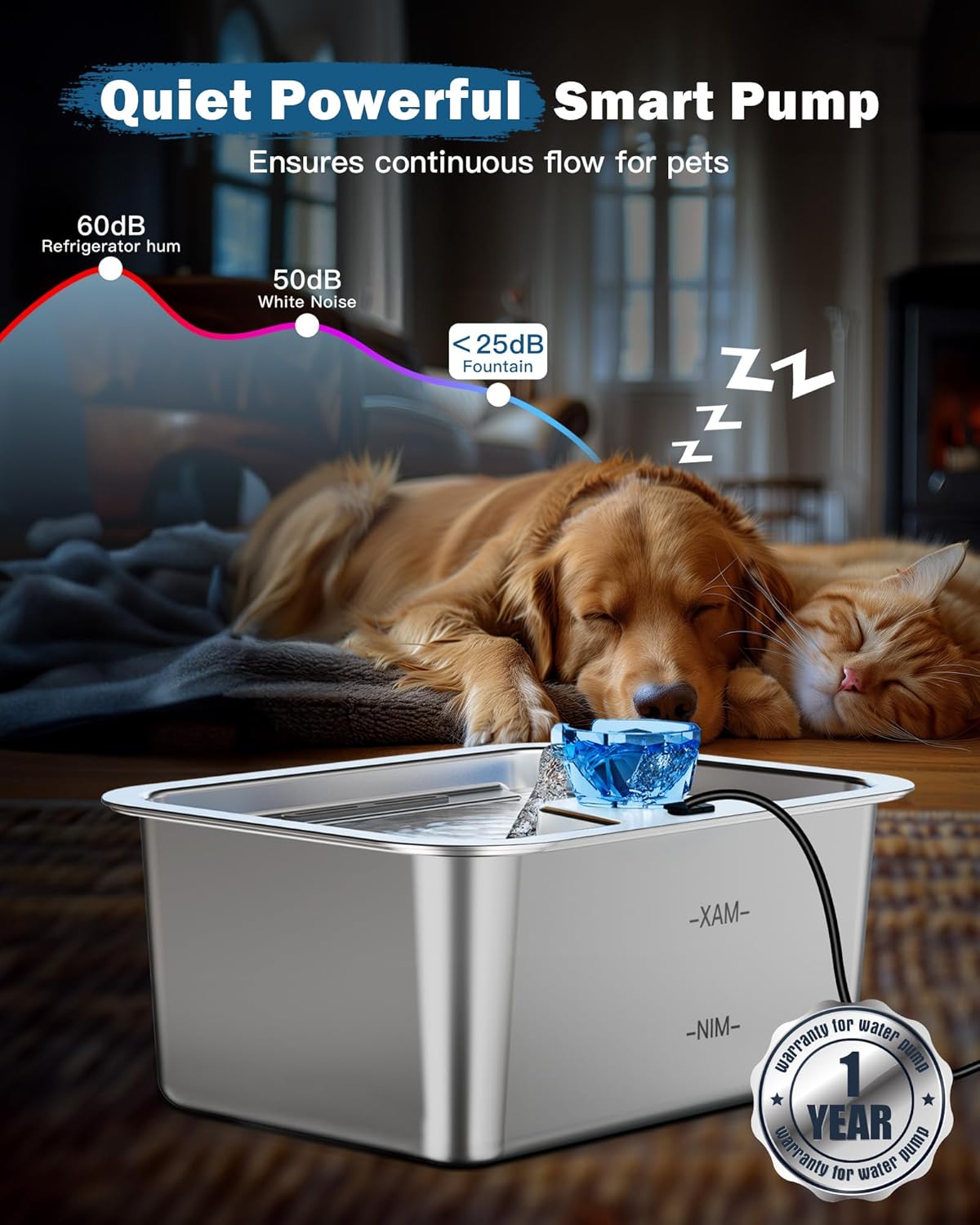 Fuente de agua para perros