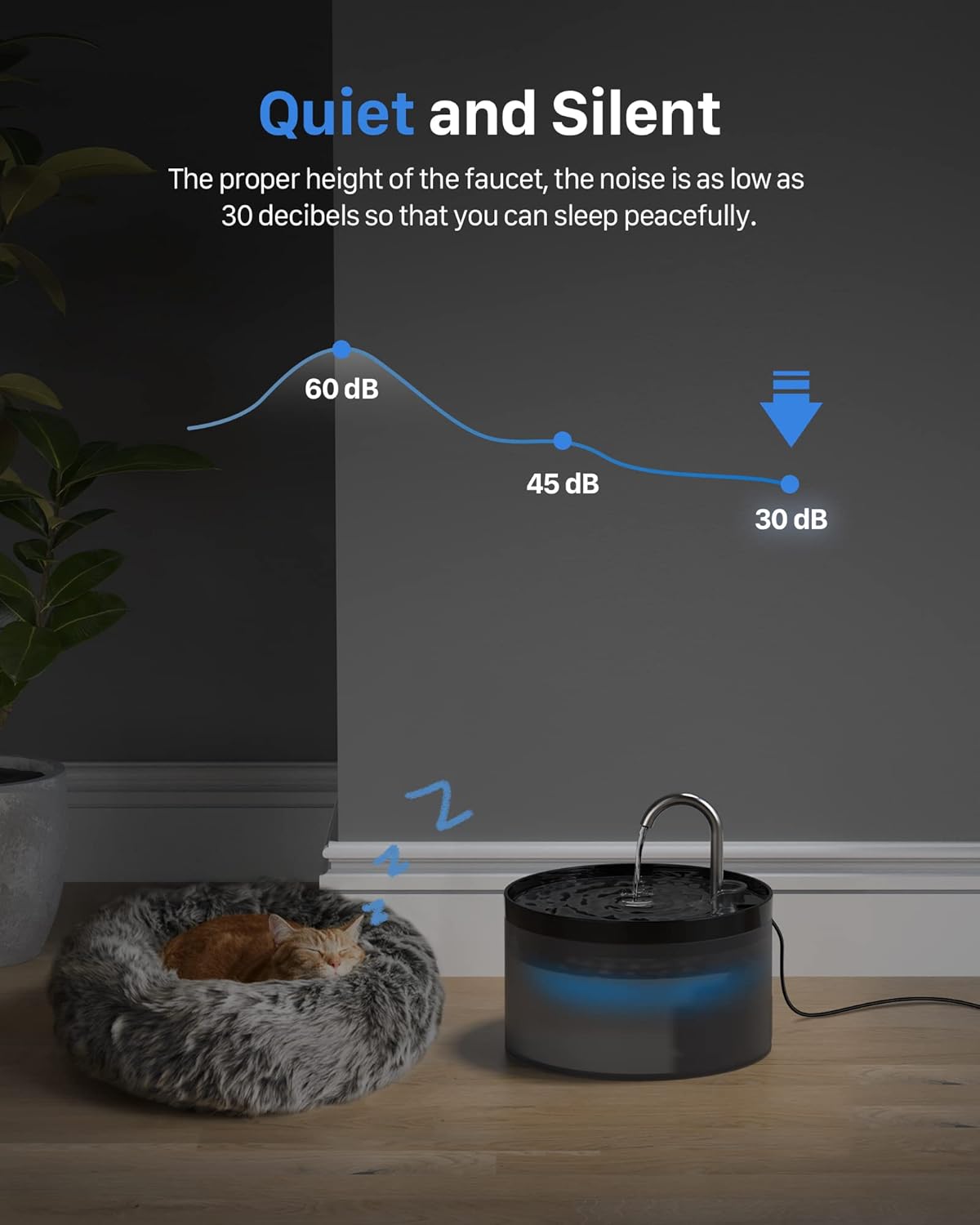 Dispensador automático de agua para gatos | 6 filtros, 3 esponjas