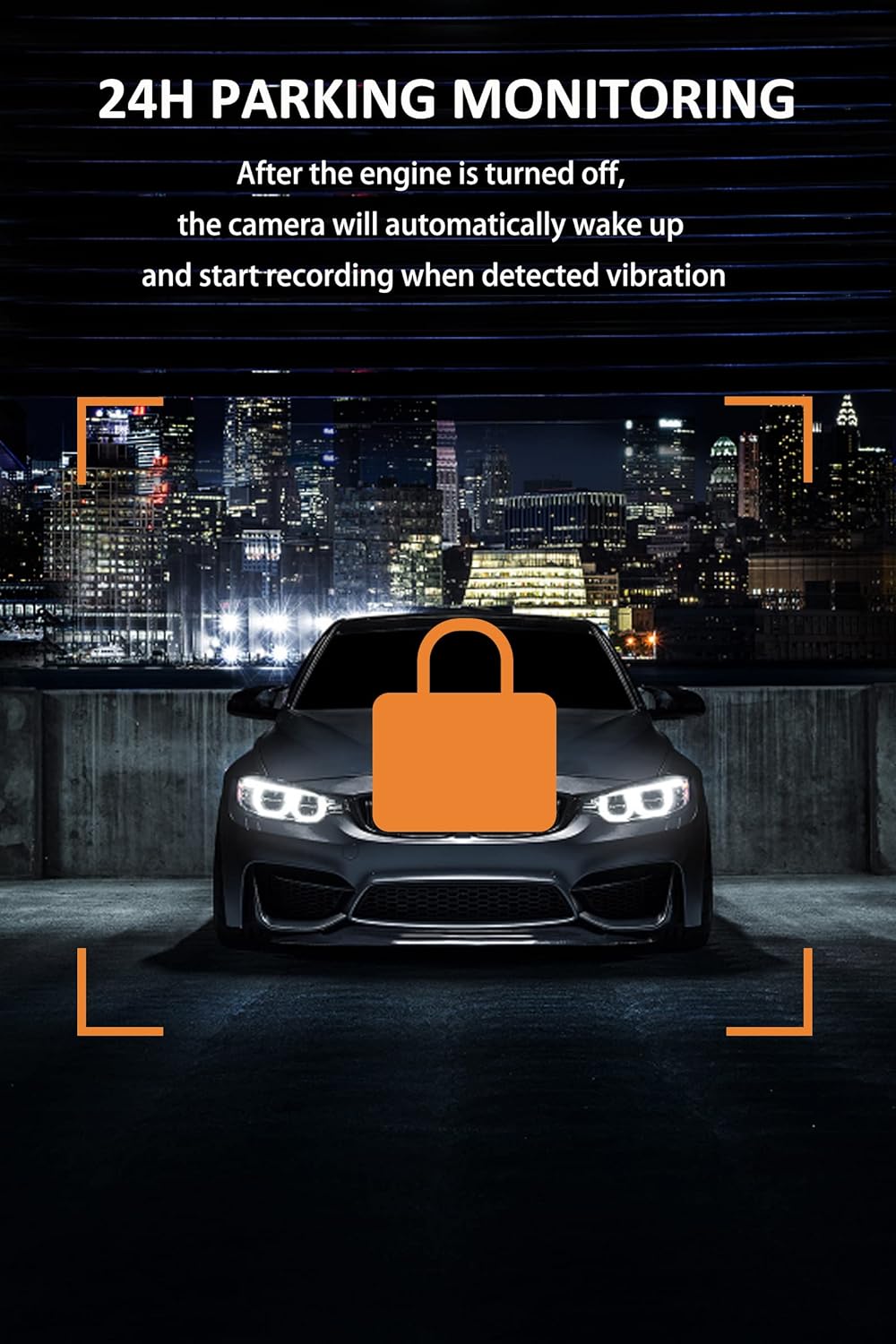 Cámara de tablero 1080 px | visión nocturna infrarroja | Grabación 24H