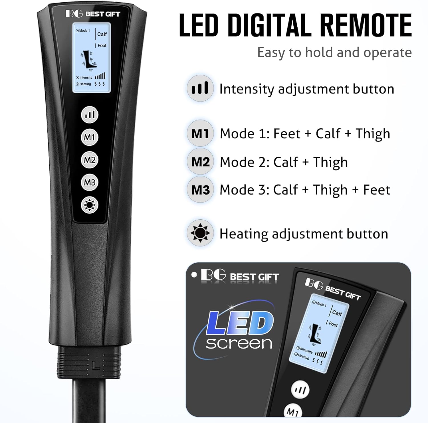Maseajador de compresión de aire con calor