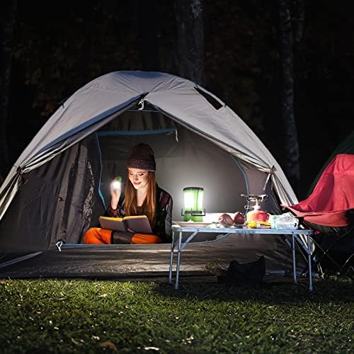 Linterna de camping LED recargable, 600 lm, linterna desmontable