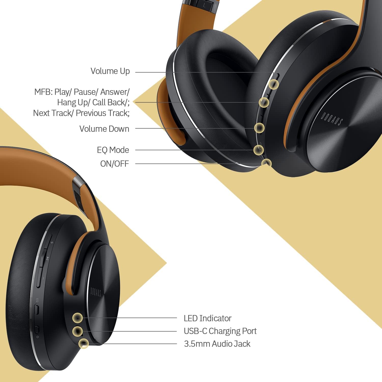 Audifonos Bluetooth | 3 Modos Ecualizador | HiFi Stereo